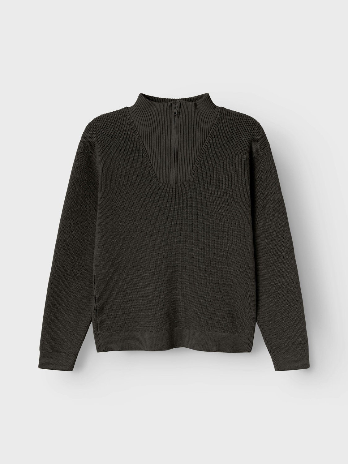 Image of Name It Strickpullover "NKMNESOLLE LS KNIT NOOS" mit Troyer-Kragen