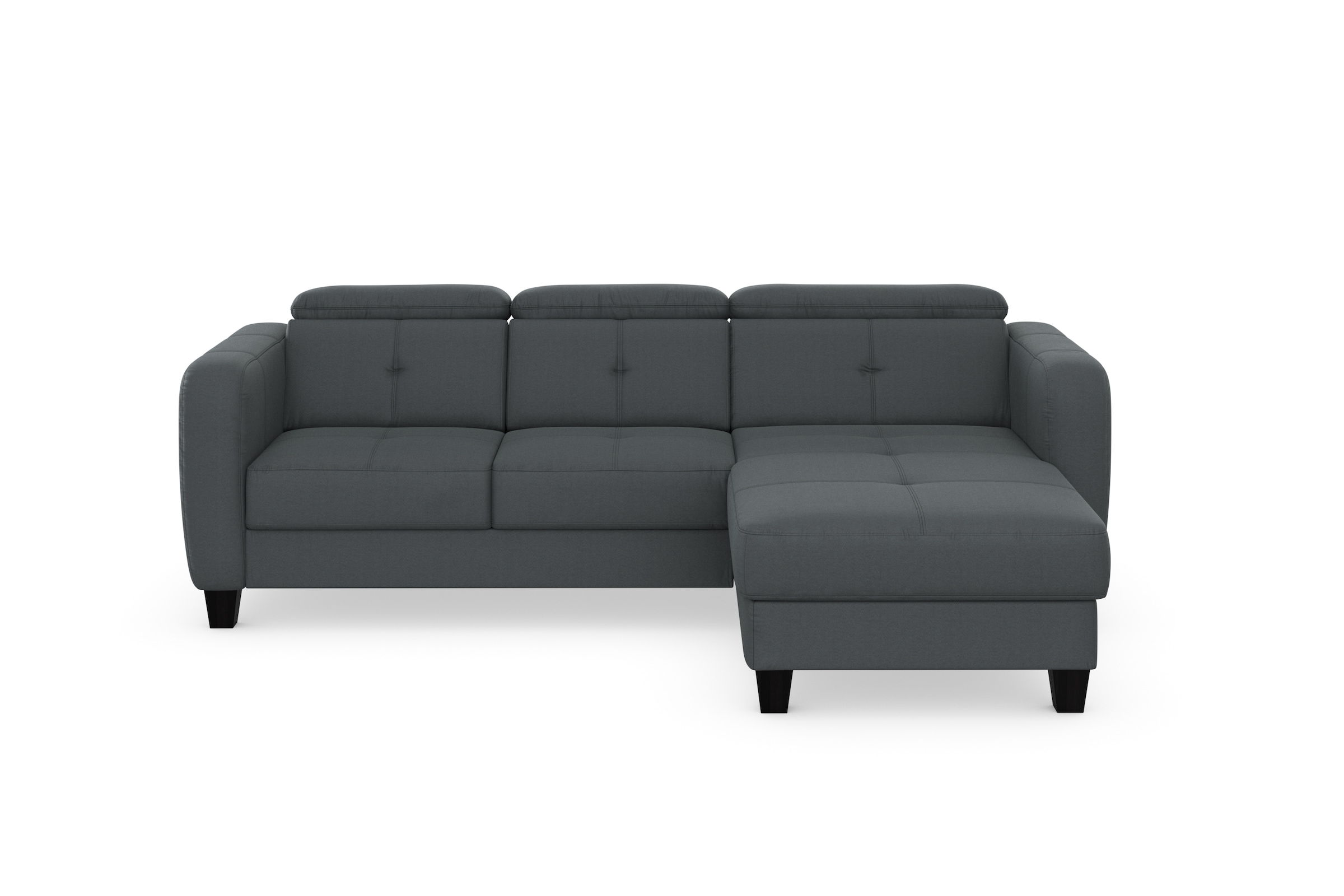 sit&more Canapé d'angle »Belluci L-Form« inklusive Federkern, wahlweise mit Bettfunktion und Bettkasten
