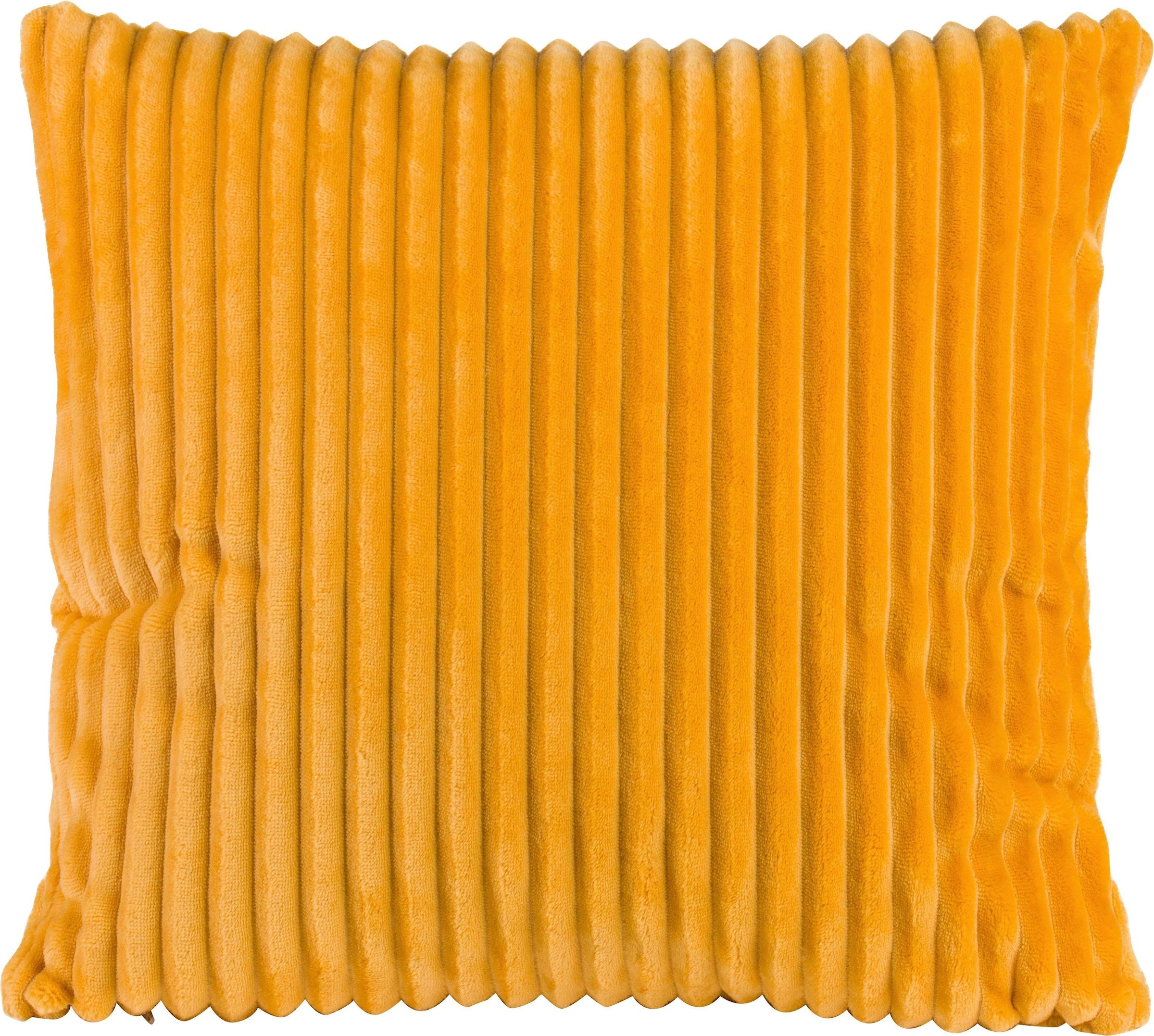 Gözze Dekokissen »Cord-Optik Dekokissen« 50x50 cm, passend zu Cord-Optik Decke, Kissenhülle  & Füllung, 1 Stück