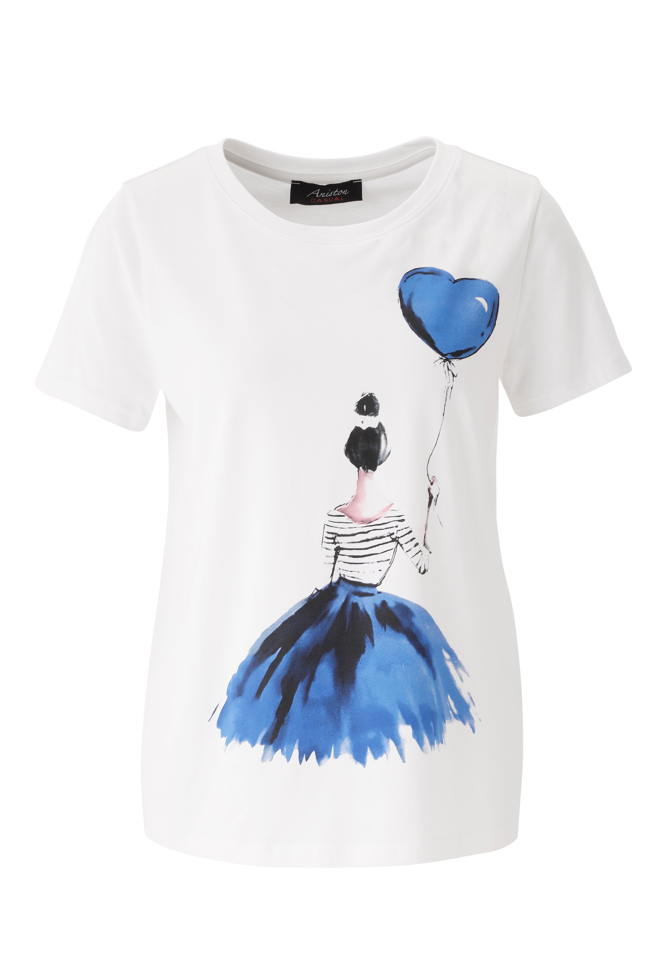 Aniston CASUAL T-Shirt mit ausdrucksvollem Frontprint