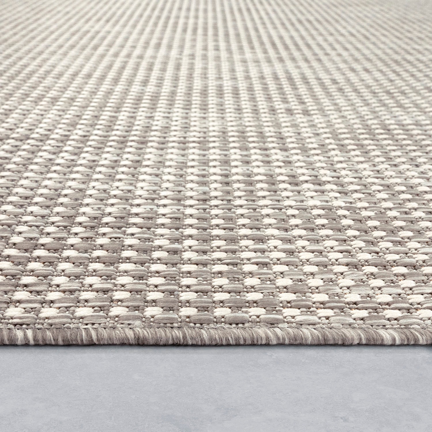 Paco Home Teppich »Napoli 777« rechteckig 4 mm Höhe Flachgewebe, meliert, In- und Outdoor geeignet, Wohnzimmer