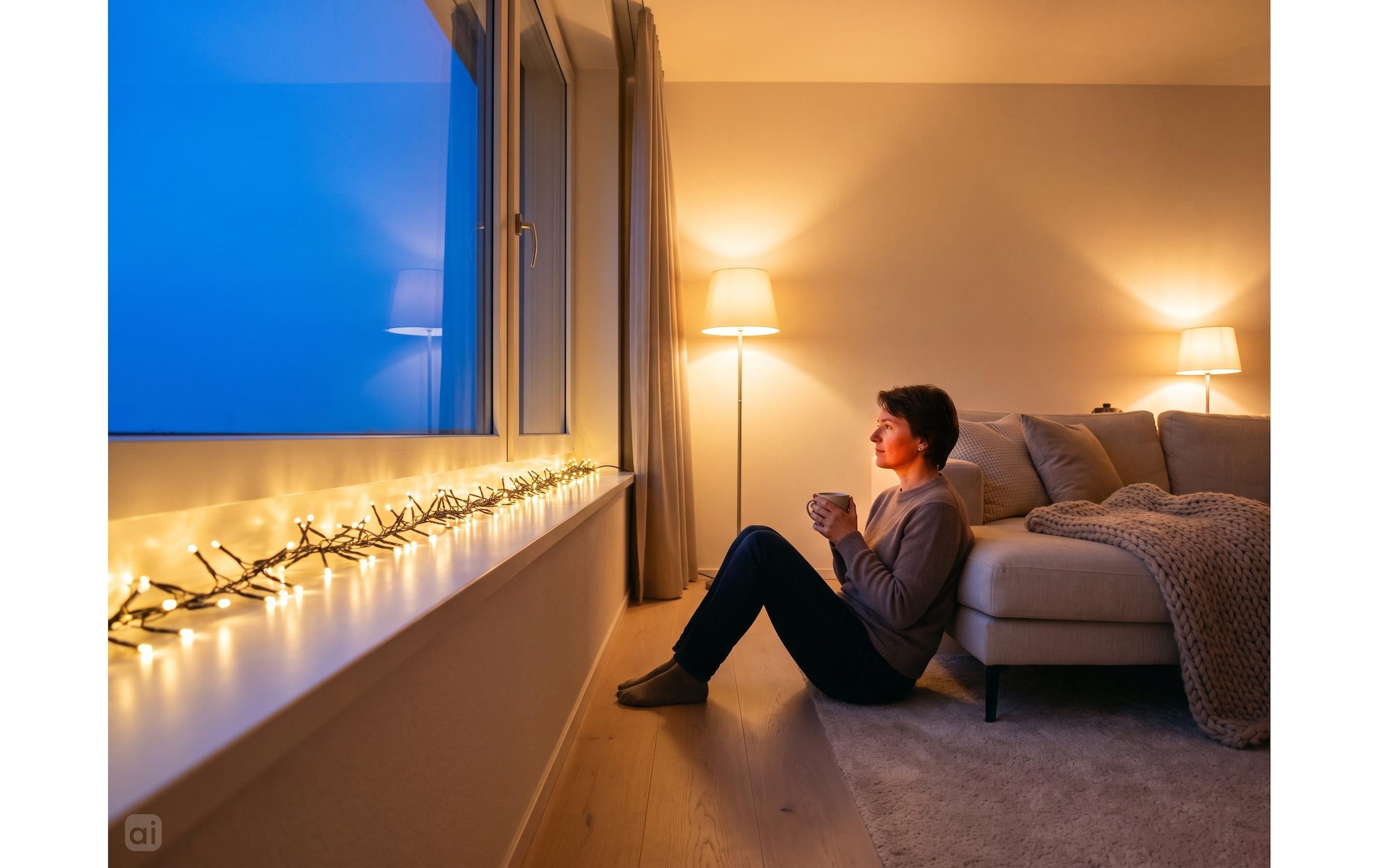 Cocon Lichterkette »Lichterkette Fenstersims, 720 LEDs Warmweiss, 9.3 m«