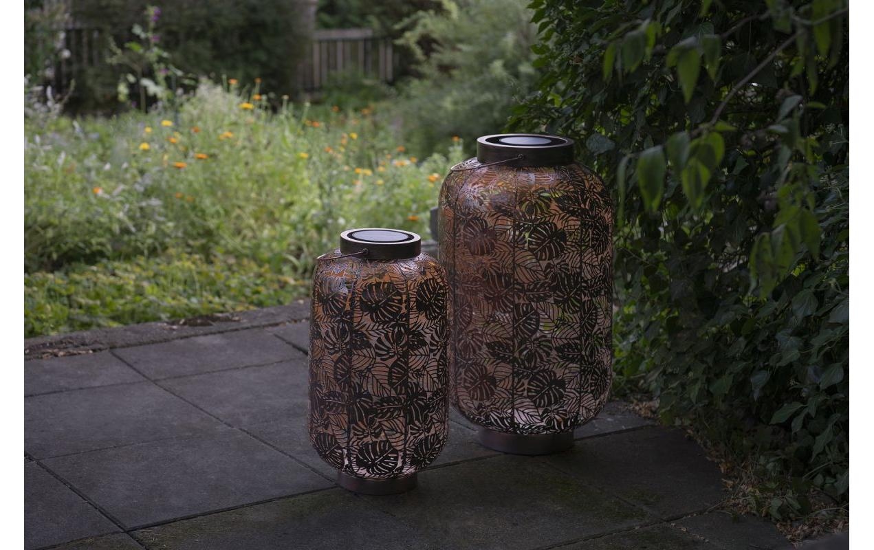 STT Laterne »Antic Grand Jungle Bronze« Dekorative Solar-Laterne aus Metall für Drinnen und Draussen