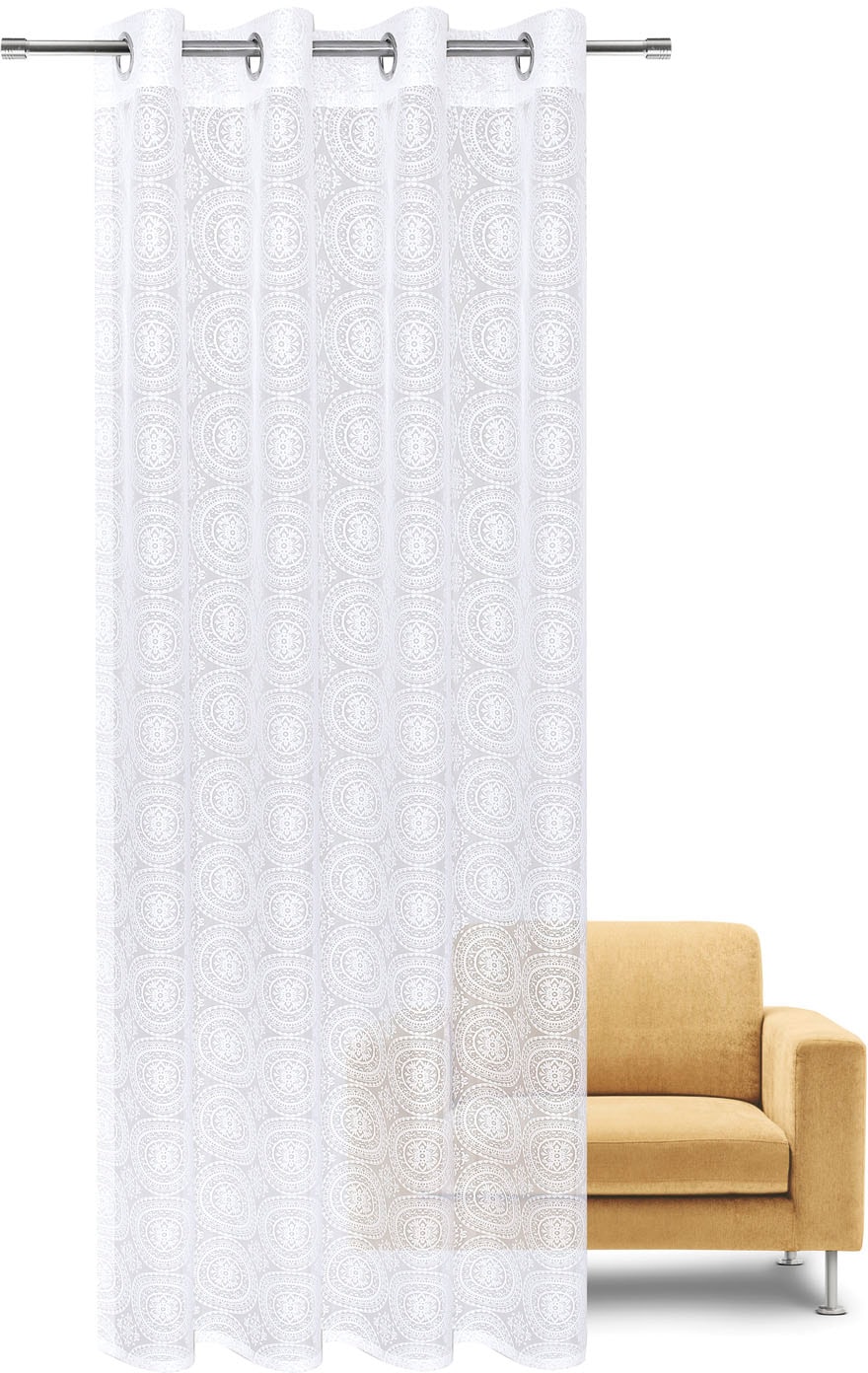 Gerster Rideau »Debby« Œillet 1 cuis tlg. Ausbrenner Ösenschal "Debby" mit Ornamenten