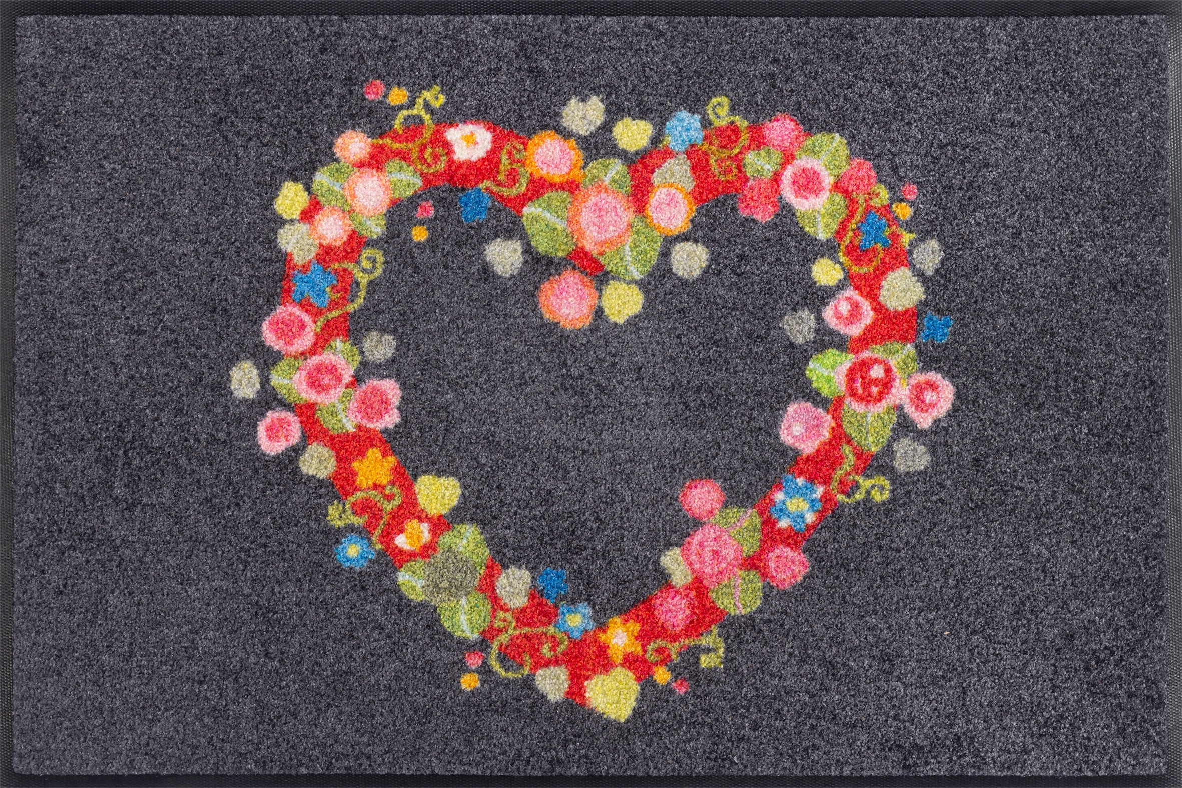 Image of wash+dry by Kleen-Tex Fussmatte "Floral Romance" rechteckig 7 mm Höhe