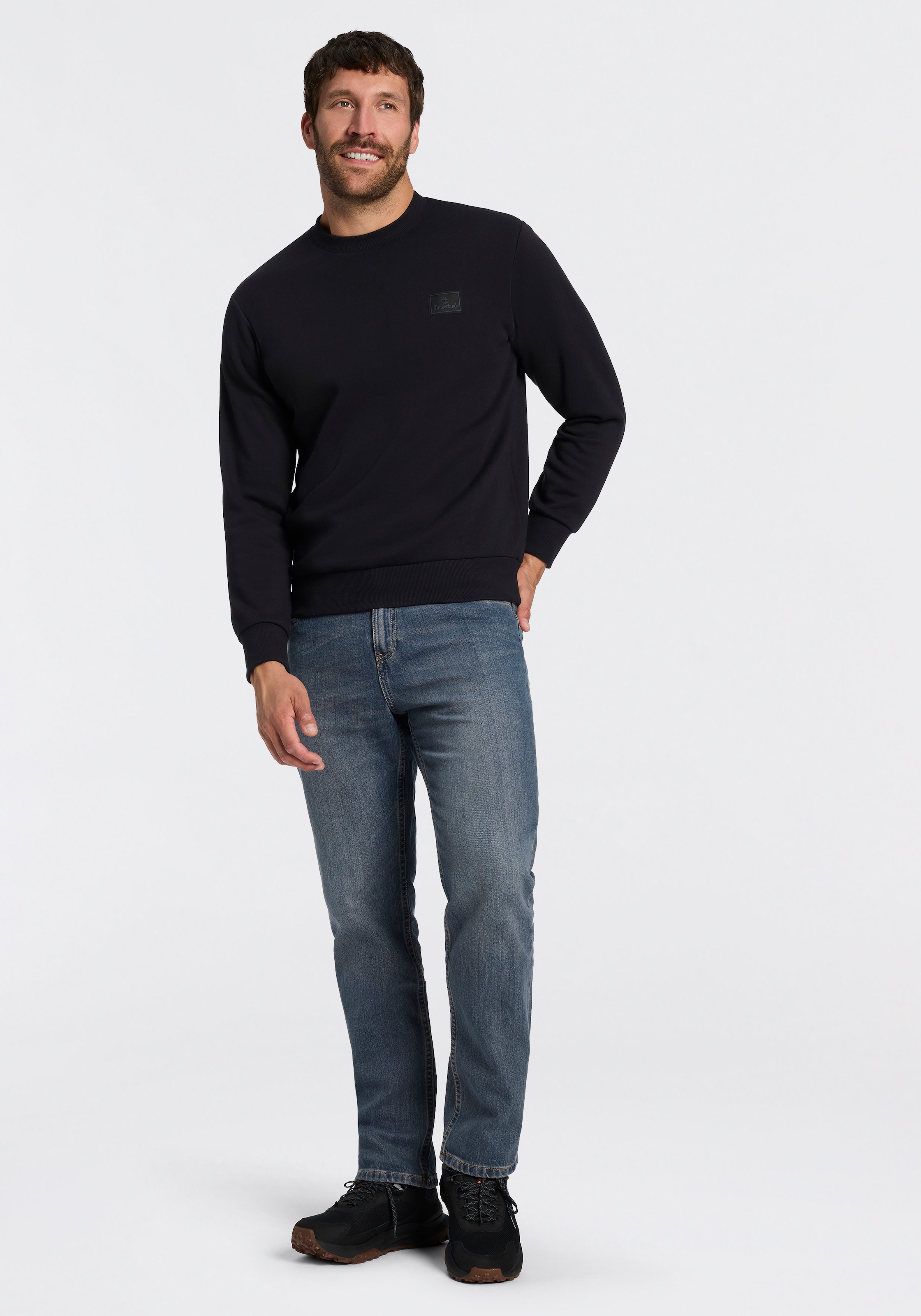 Timberland Sweatshirt »Silicon Badge BB Crew Sweatshirt«, aus Baumwolle und Polyester, erhältlich in den Grössen S bis XXXL
