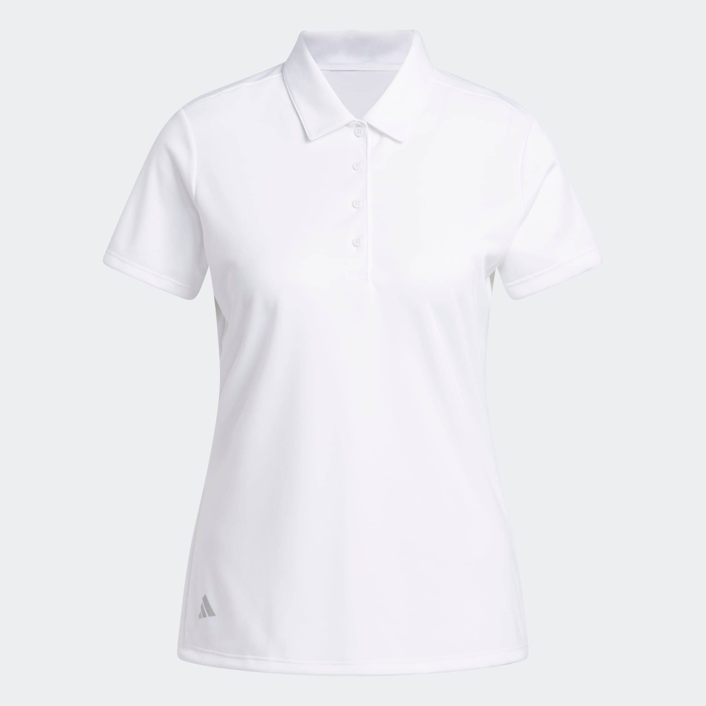 adidas Performance Polo »SOLID PERFORMANCE SHORT SLEEVE FÜR DAMEN« mit Druckknopfverschluss, aus Polyester, leichtes Pikeematerial