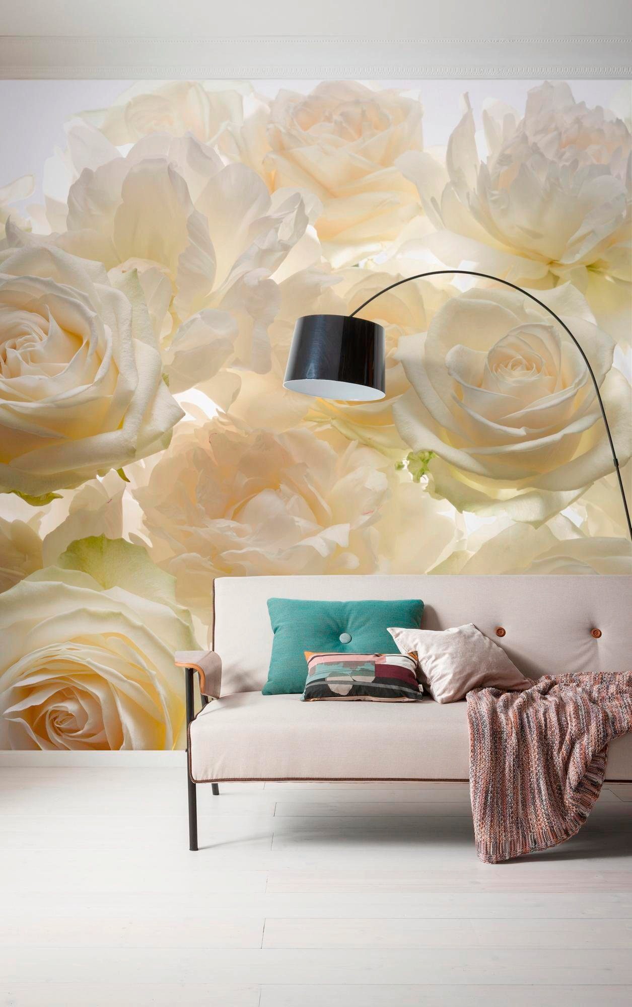Komar Vliestapete »Digitaldruck Vlies - Shalimar - Grösse 300 x 250 cm«, bedruckt, Wohnzimmer, Schlafzimmer