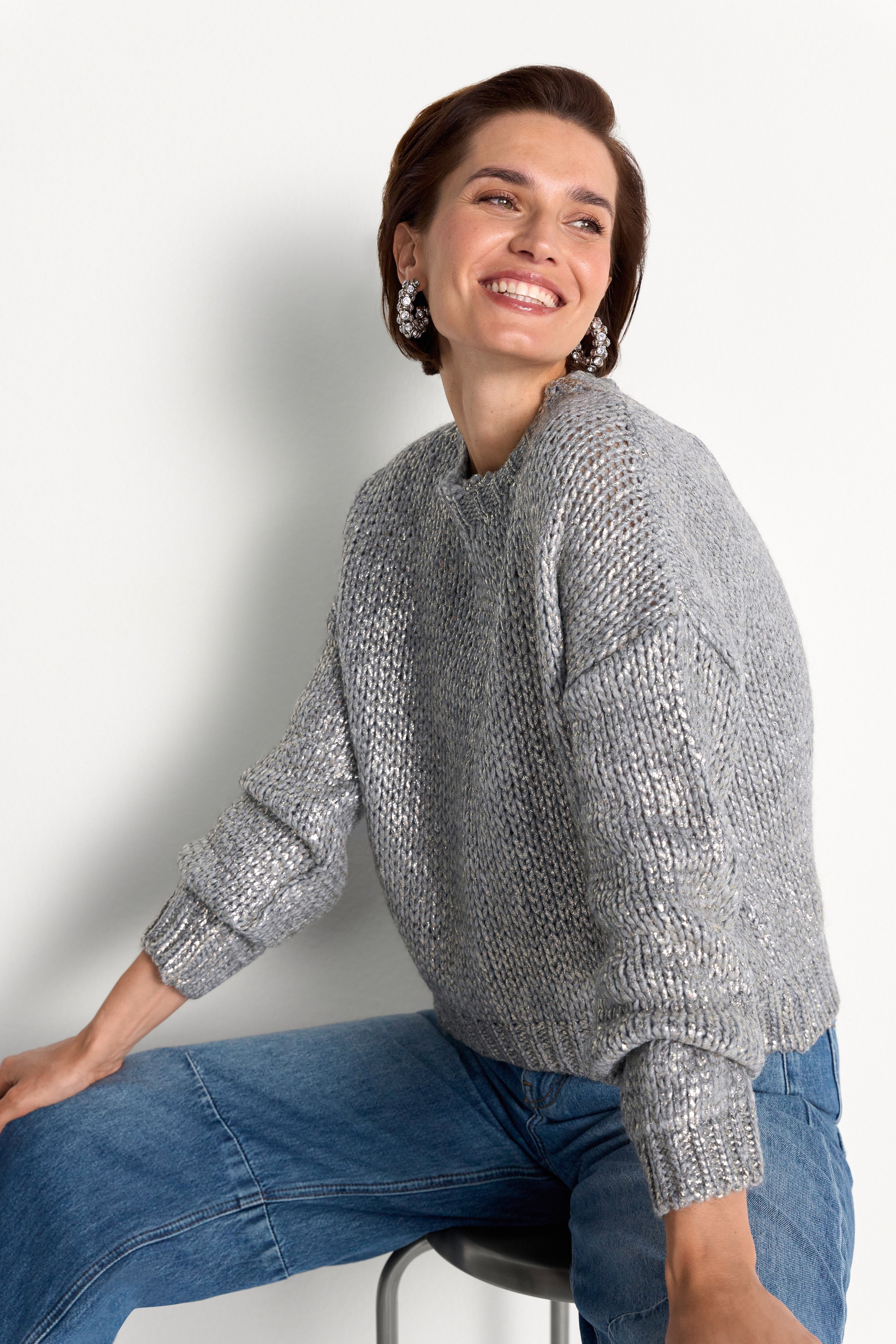 Image of RICHROYAL Strickpullover mit Alpaka, Regular fit mit Rundhalsausschnitt