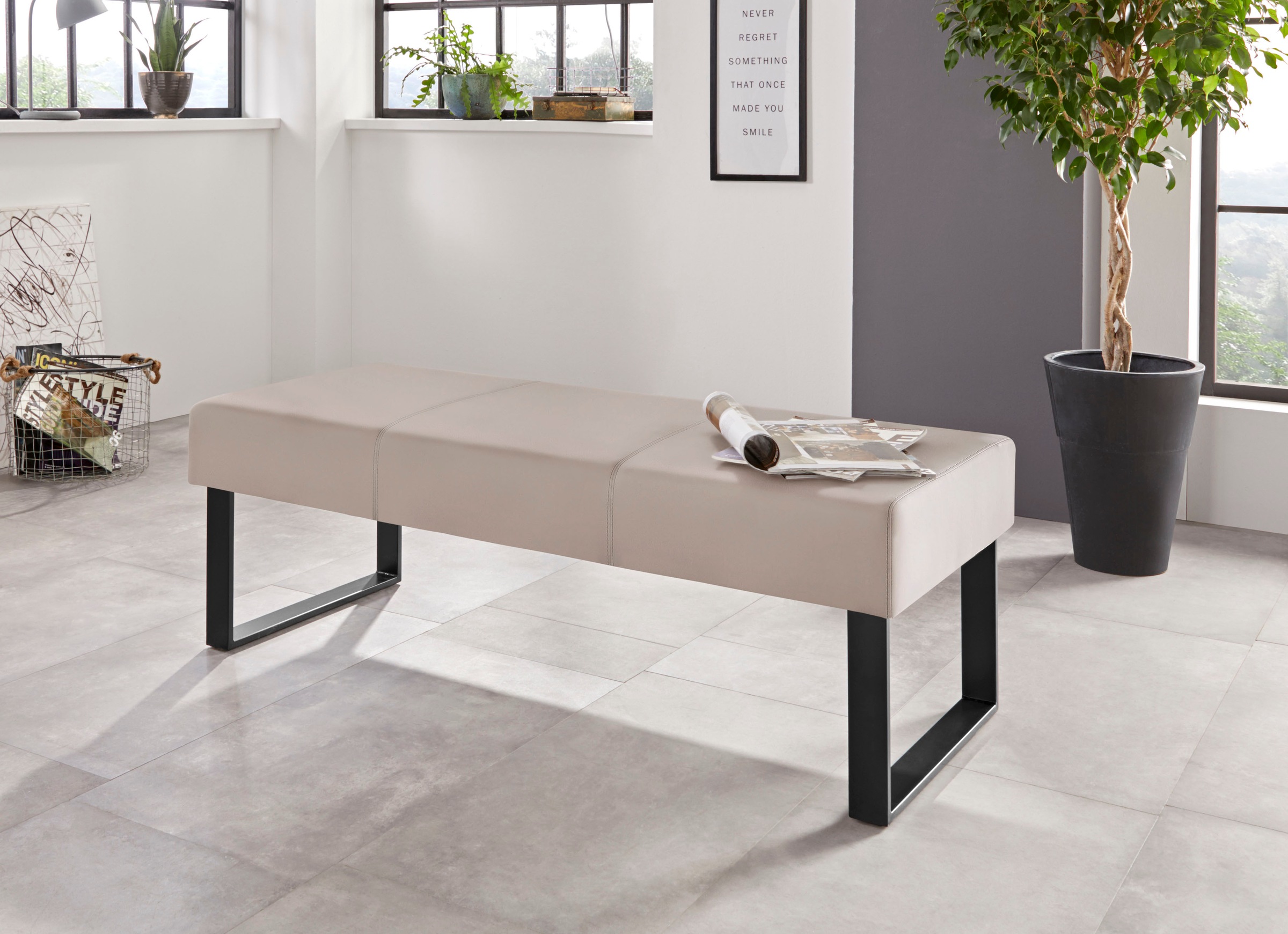 Image of Home affaire Sitzbank »Oliver«, Breite 140cm, mit Metallgestell bei Ackermann Versand Schweiz