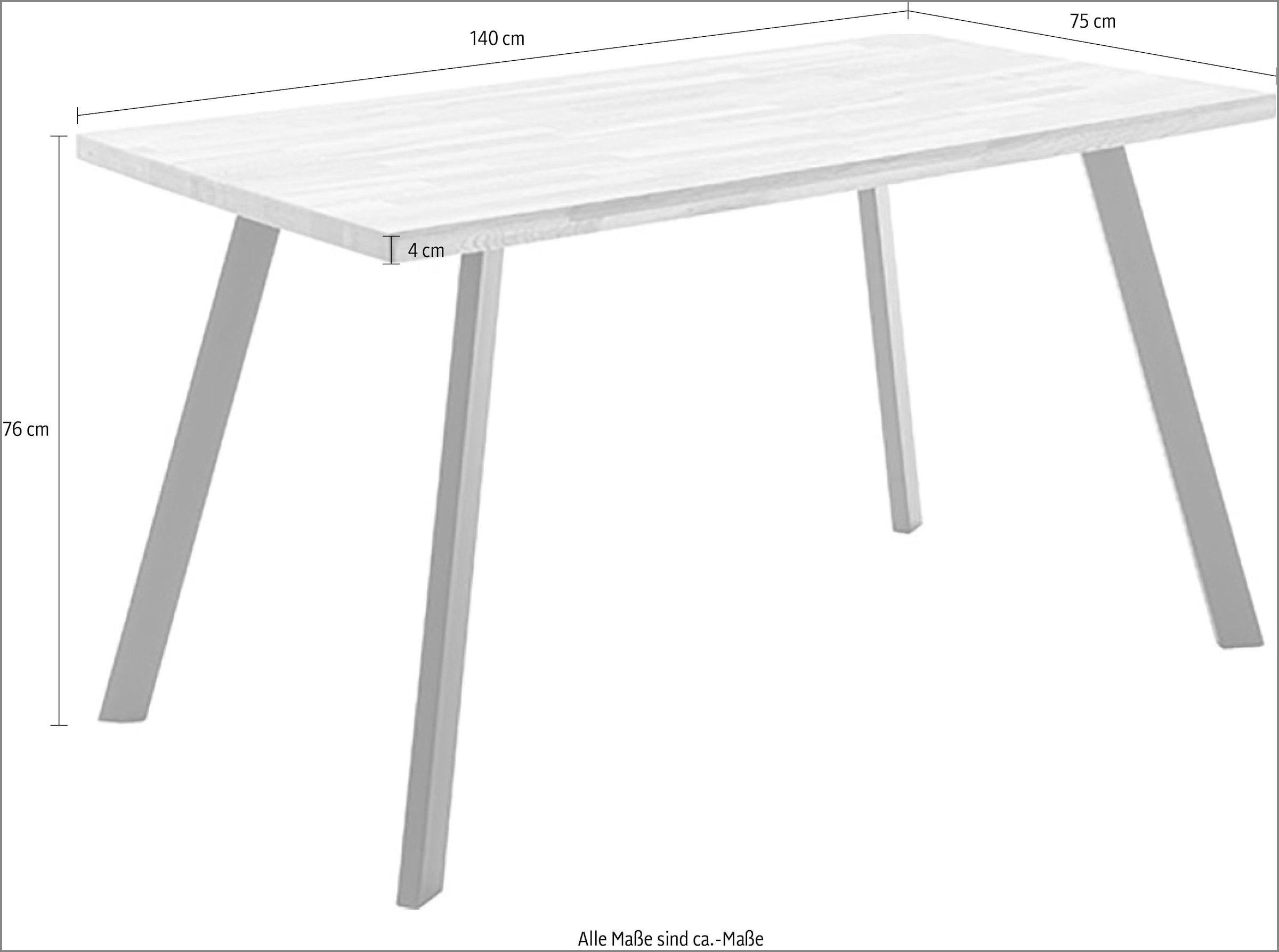 MCA living Table de salle à manger »Zeballos Esstisch« 1 cuis tlg.