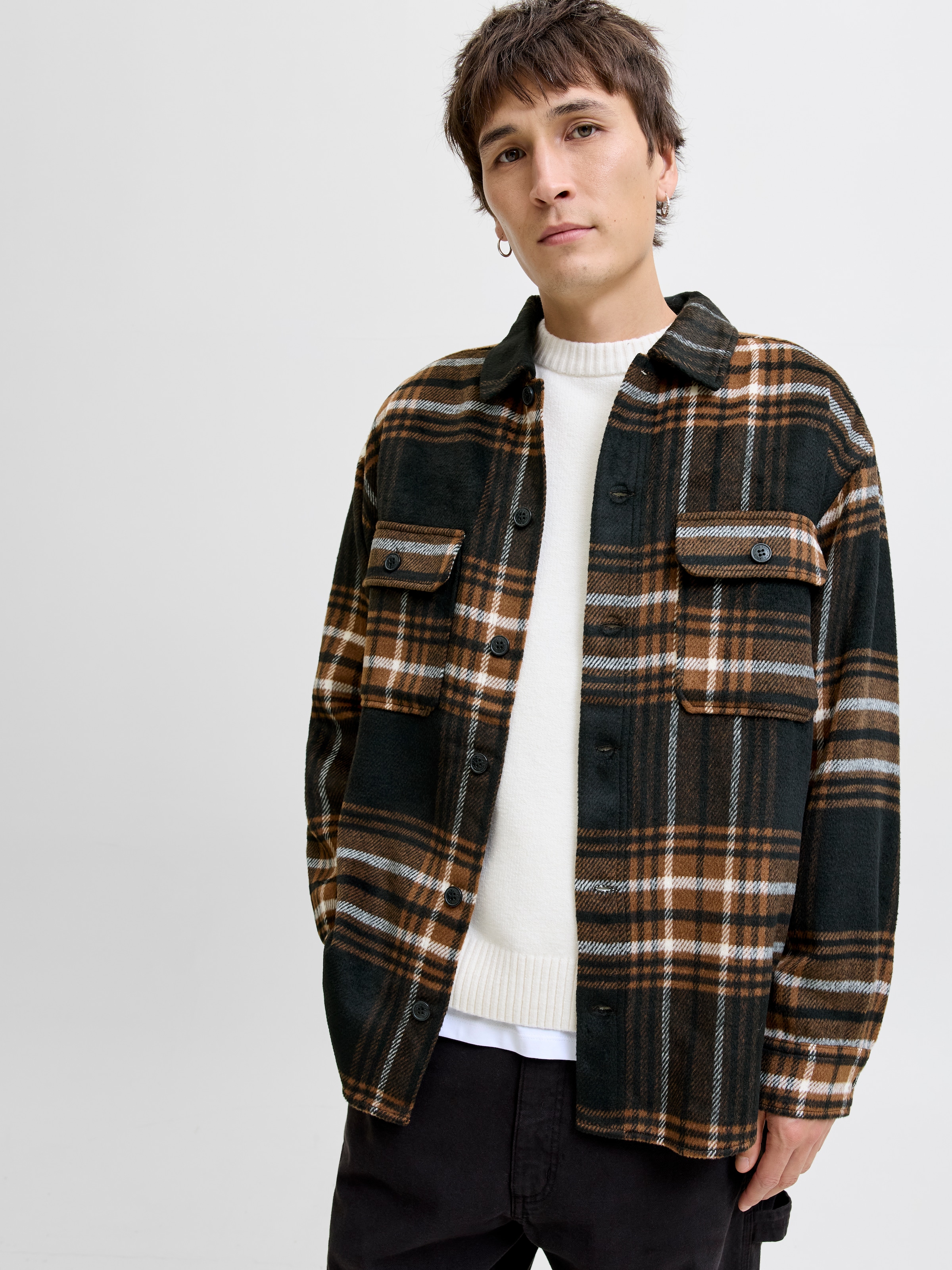 Jack & Jones Langarmhemd »JJEBRADLEY OLLIE OVERSHIRT LS NOOS« mit Brusttaschen