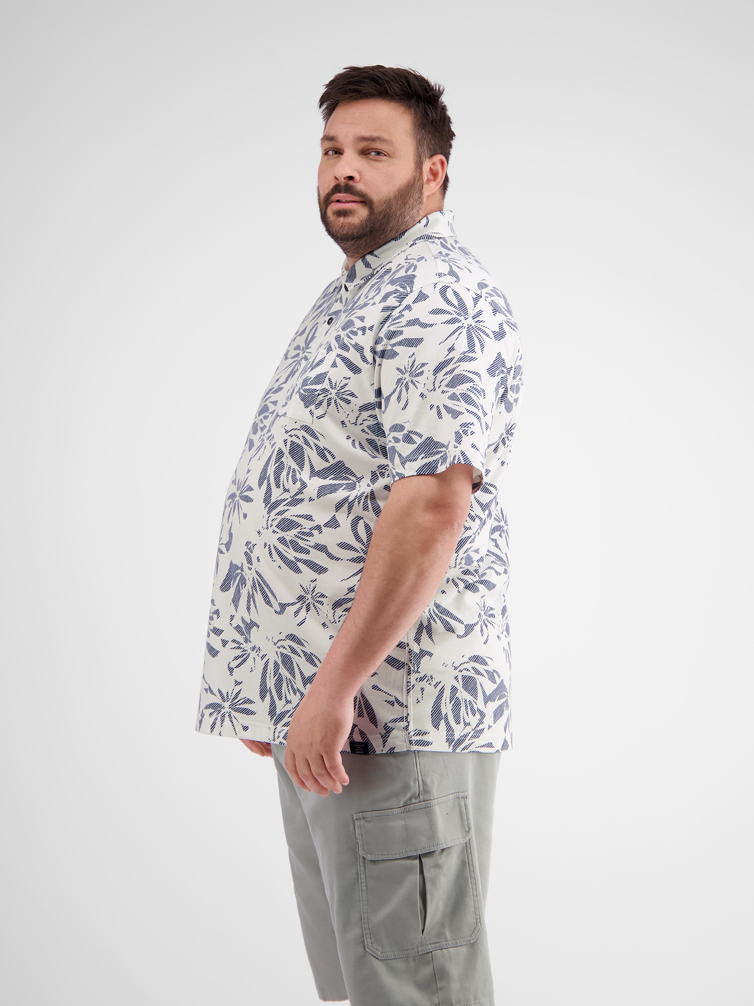 LERROS Poloshirt »Poloshirt mit Stretchanteil in Übergrössen«
