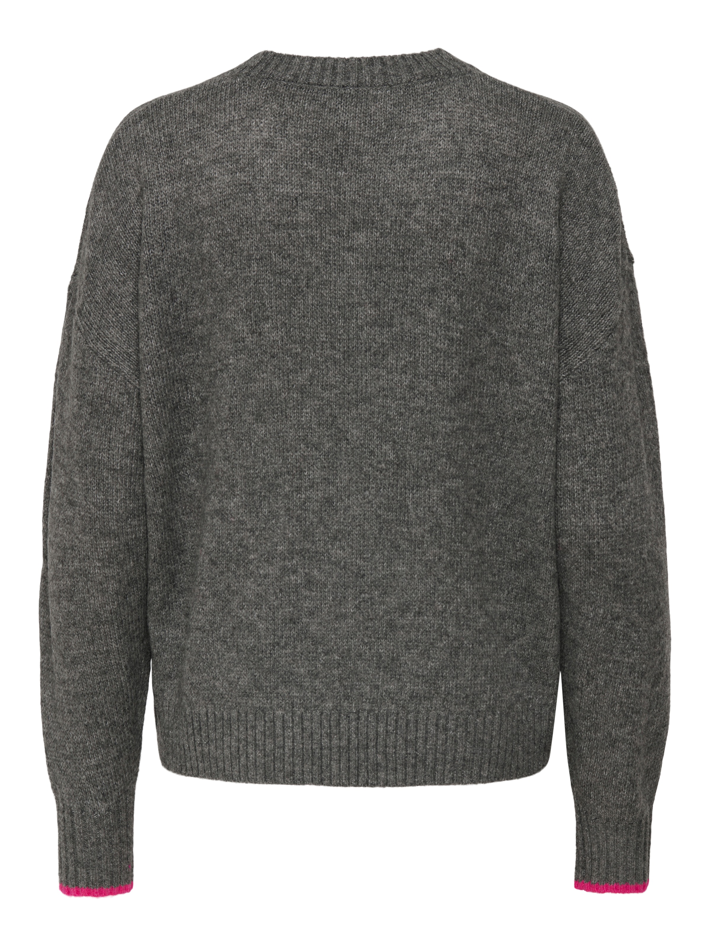 ONLY Rundhalspullover »ONLNEW AMOUR LS TEXT O-NECK CS KNT«