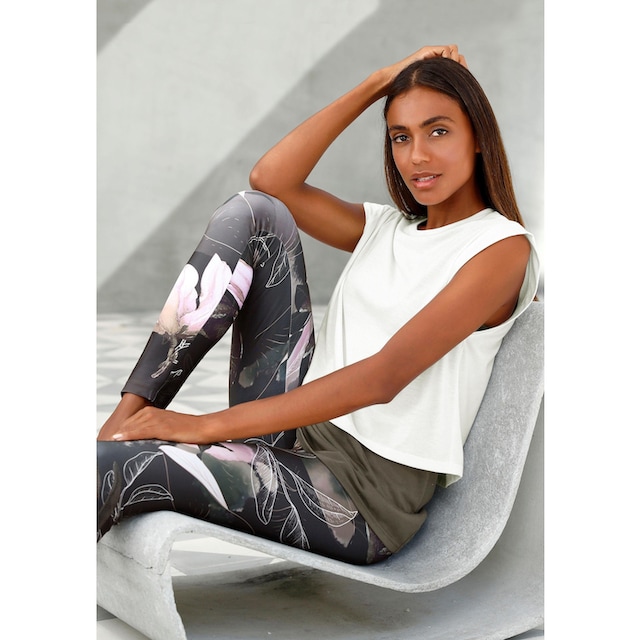 LASCANA ACTIVE Leggings »Tropical«, mit abstraktem Blumenprint, Loungewear  versandkostenfrei auf