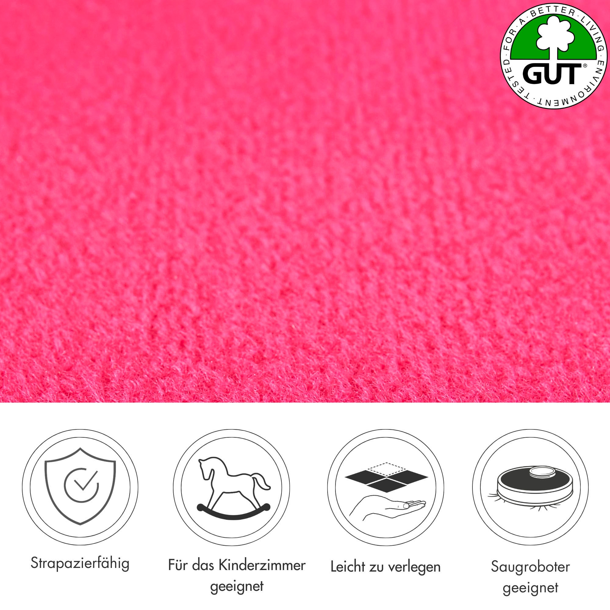 Andiamo Teppichboden »Sina, Velours, Made in Belgium«, rechteckig, 6 mm Höhe, Uni Farben, Breite 400 cm, strapazierfähig, pflegeleicht, Wohnzimmer
