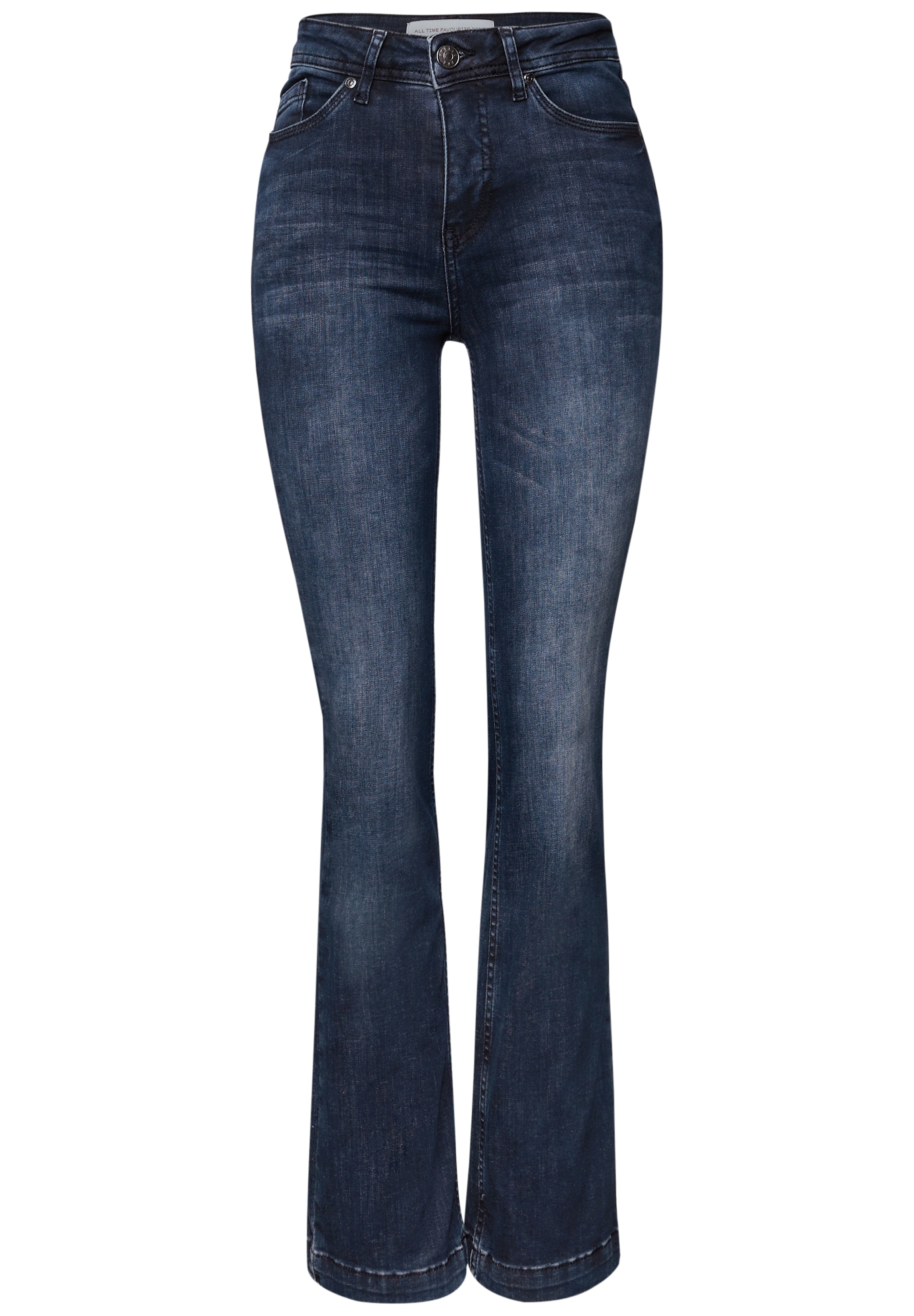 STREET ONE Slim-fit-Jeans »QR Style Bootcut«, im 5-Pocket-Style und mit Stretch
