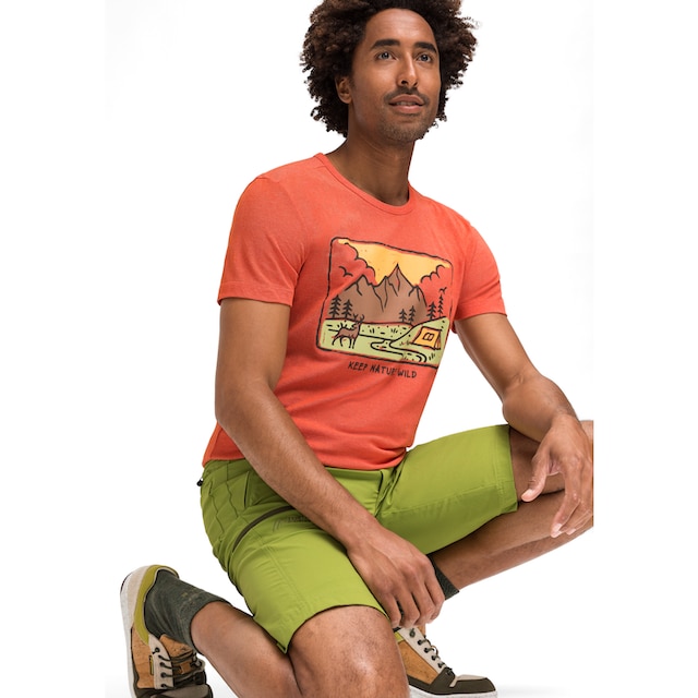 ♕ Maier Sports T-Shirt »Burgeis 16 M«, Herren Kurzarmshirt mit Print für  Wandern und Freizeit versandkostenfrei auf