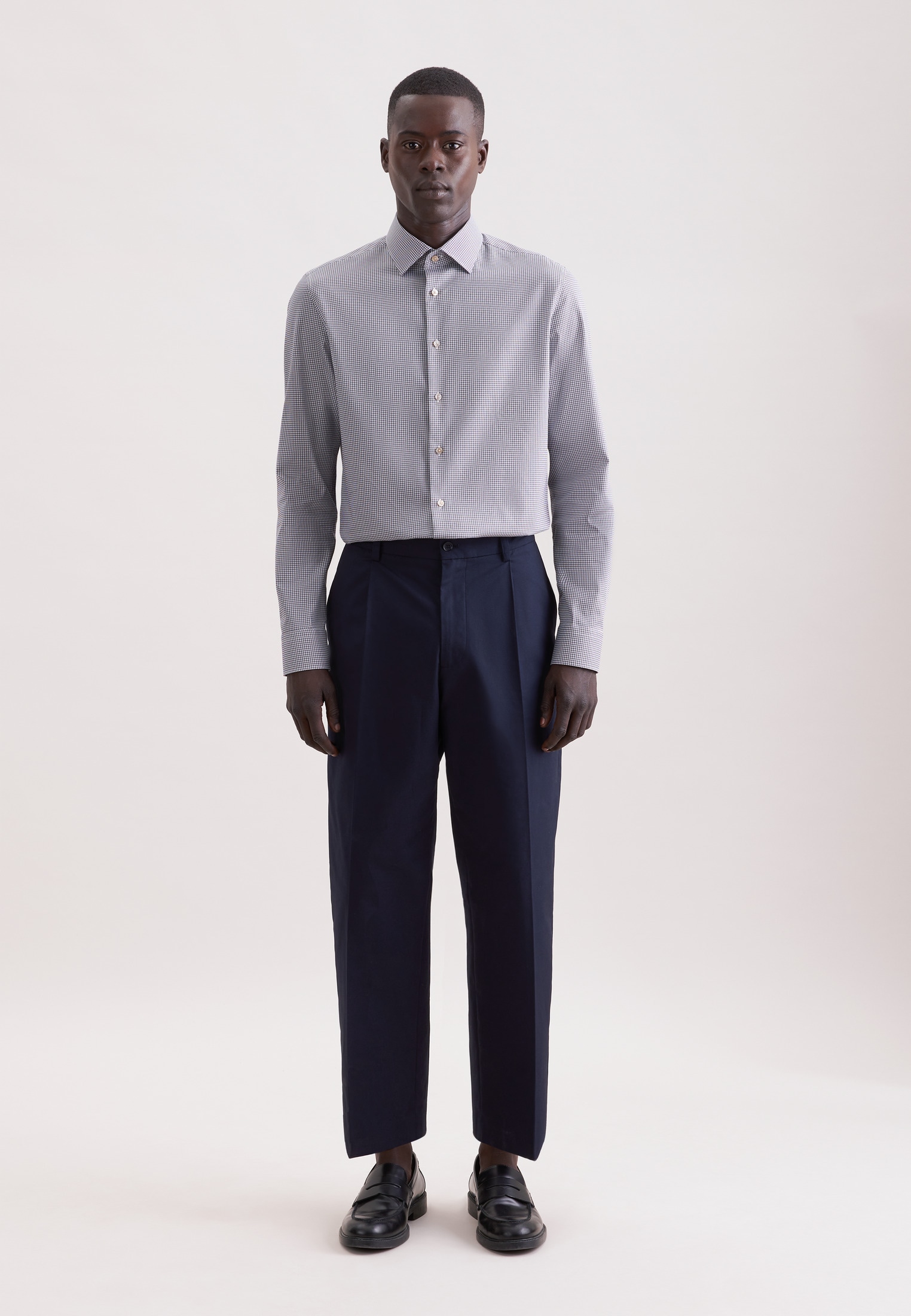 seidensticker Businesshemd »Schwarze Rose« X-Slim 1/1 Kentkragen Druck