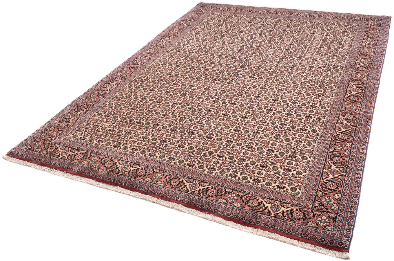 Image of morgenland Orientteppich »Perser - Bidjar - 237 x 170 cm - hellrot«, rechteckig, 15 mm Höhe, Wohnzimmer, Handgeknüpft, Einzelstück mit Zertifikat bei Ackermann Versand Schweiz