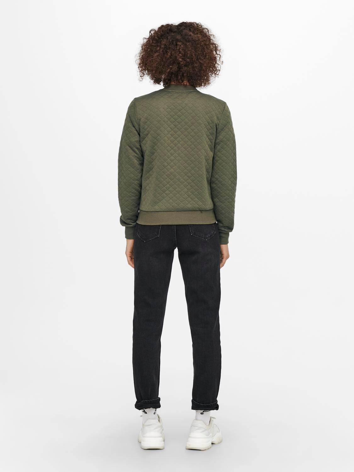 ONLY Veste sweat »ONLJOYCE L/S BOMBER SWT NOOS« Polyester, coupe régulière