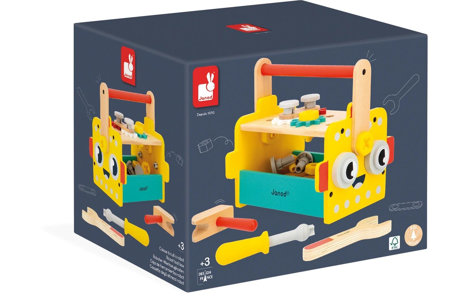 Janod Kinder-Werkzeug-Set »Roboter«, (Set)