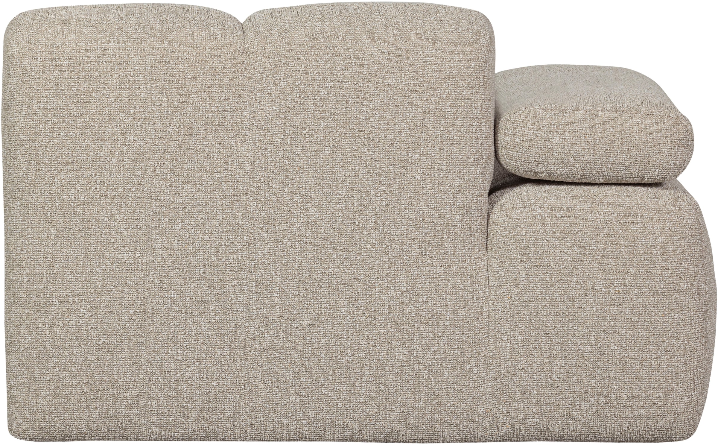WOOOD Sofaelement »Mojo Bouclé-Bezug mit verstellbarer Armlehne B 124 x D 97 x H 74 cm« Maximale Verschleissfestigkeit, Tragkraft 120 kg, montiert geliefert