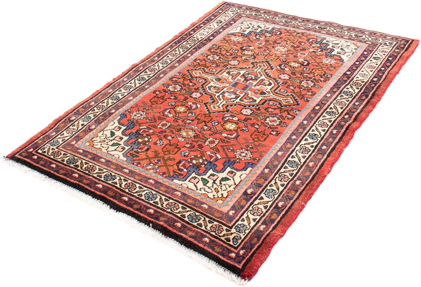 Image of morgenland Orientteppich »Perser - Nomadic - 157 x 110 cm - rot«, rechteckig, 10 mm Höhe, Wohnzimmer, Handgeknüpft, Einzelstück mit Zertifikat bei Ackermann Versand Schweiz
