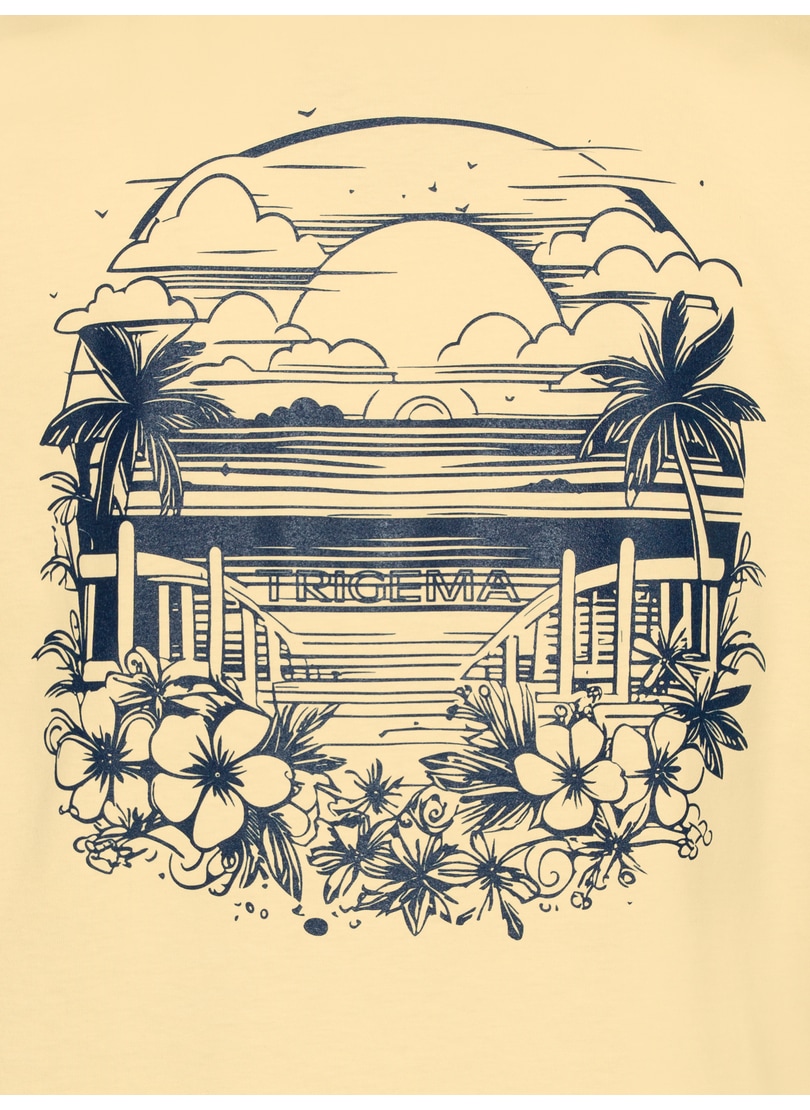 Trigema T-Shirt »TRIGEMA T-Shirt mit grossem Backprint«, (1 tlg.)