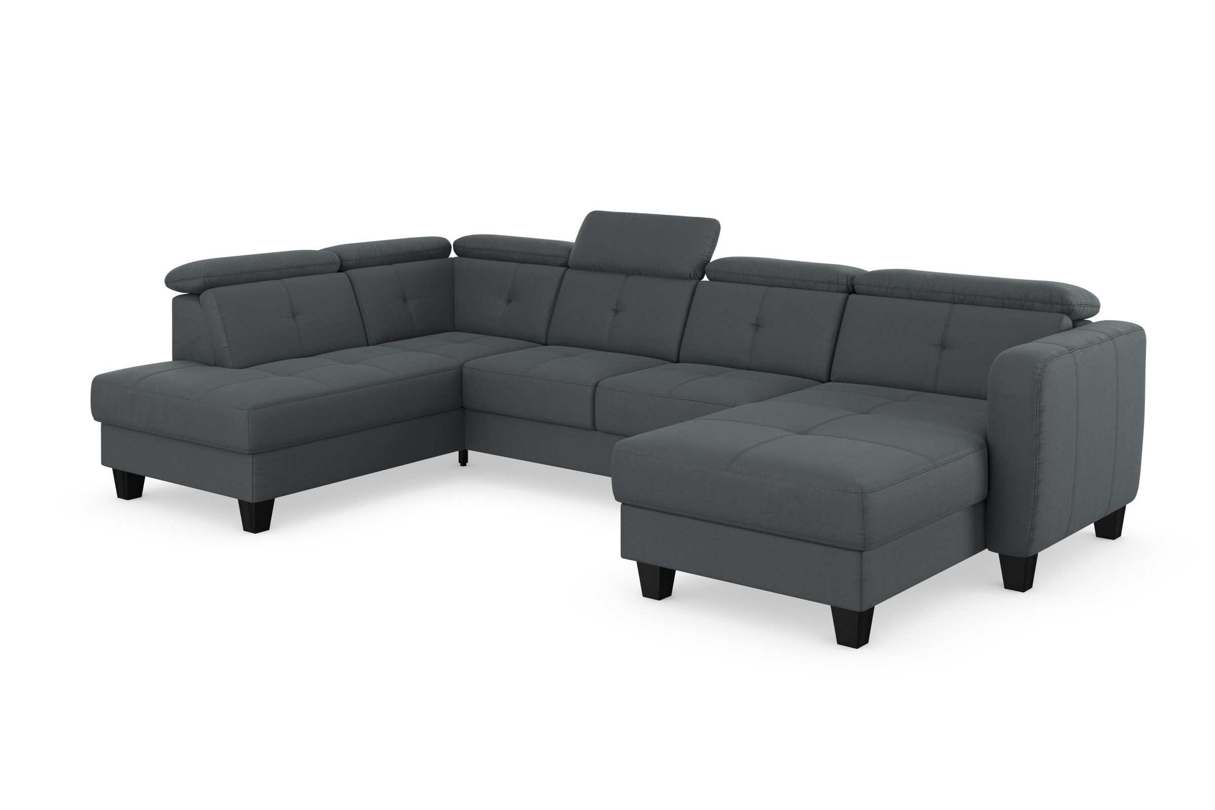 sit&more Paysage de salon »Belluci U-Form« Kopfteilverstellung und Federkern, wahlweise mit Bettfunktion