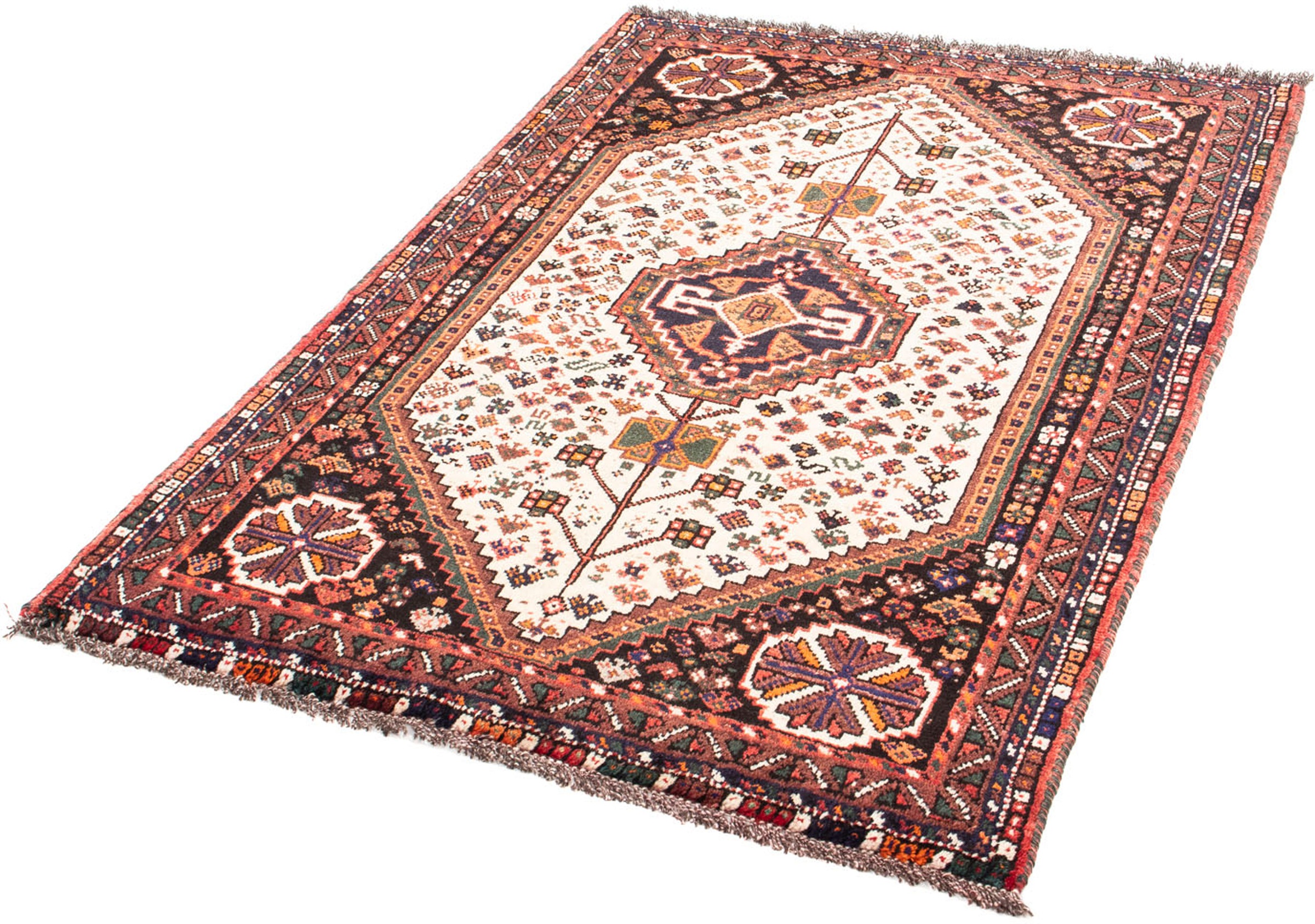 Image of morgenland Orientteppich »Perser - Nomadic - 148 x 103 cm - beige«, rechteckig, 10 mm Höhe, Wohnzimmer, Handgeknüpft, Einzelstück mit Zertifikat bei Ackermann Versand Schweiz