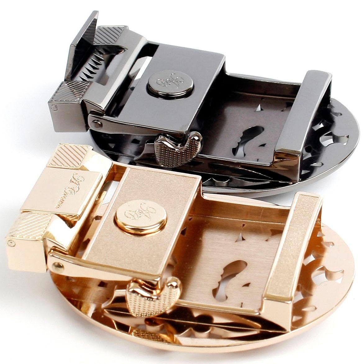 Anthoni Crown Ledergürtel mit filigraner Lilien-Schliesse