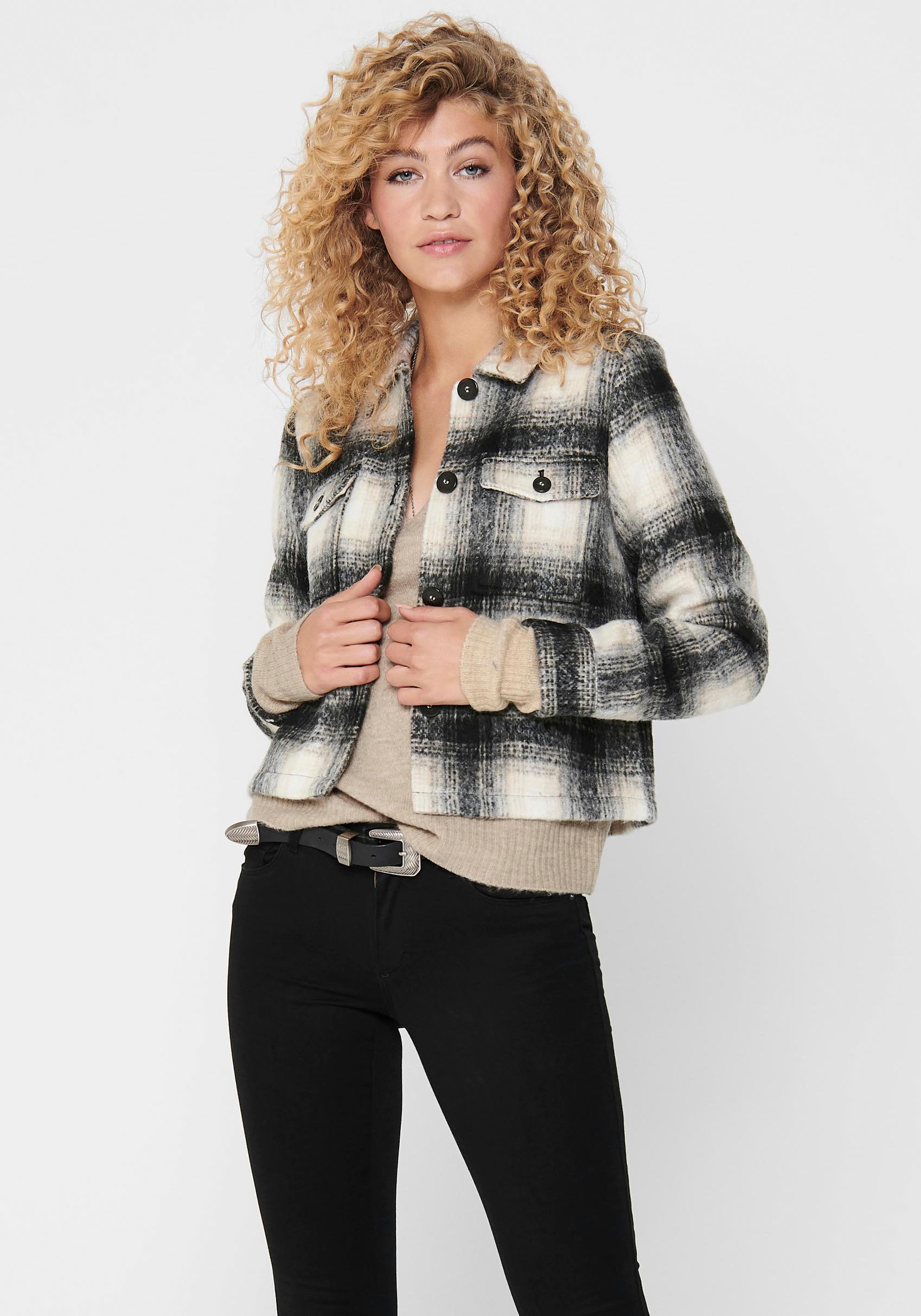 Image of Only Hemdjacke »ONLLOU SHORT CHECK JACKET« bei Ackermann Versand Schweiz