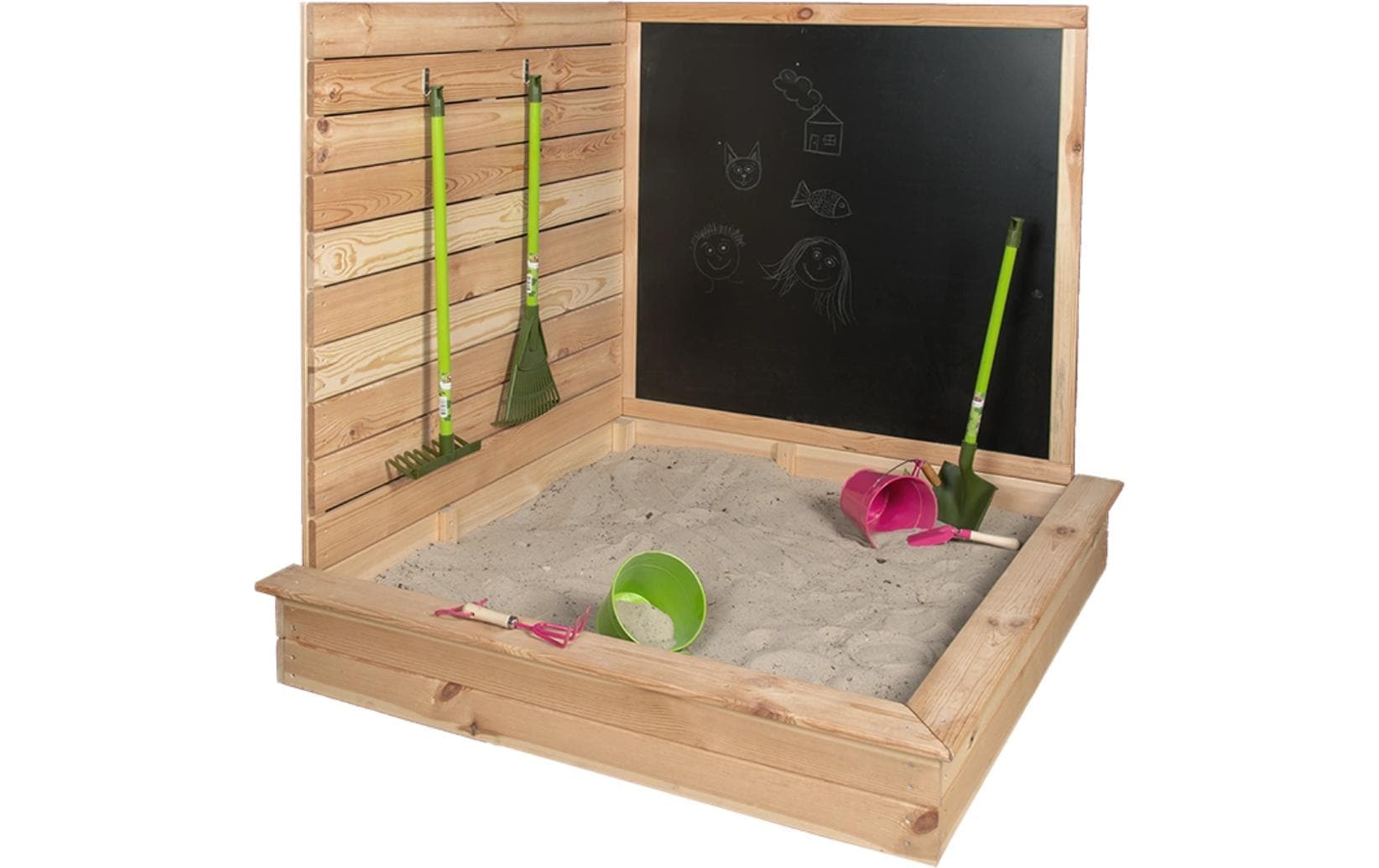 esschert design Sandkasten »mit Tafel Holz 115.5 cm«