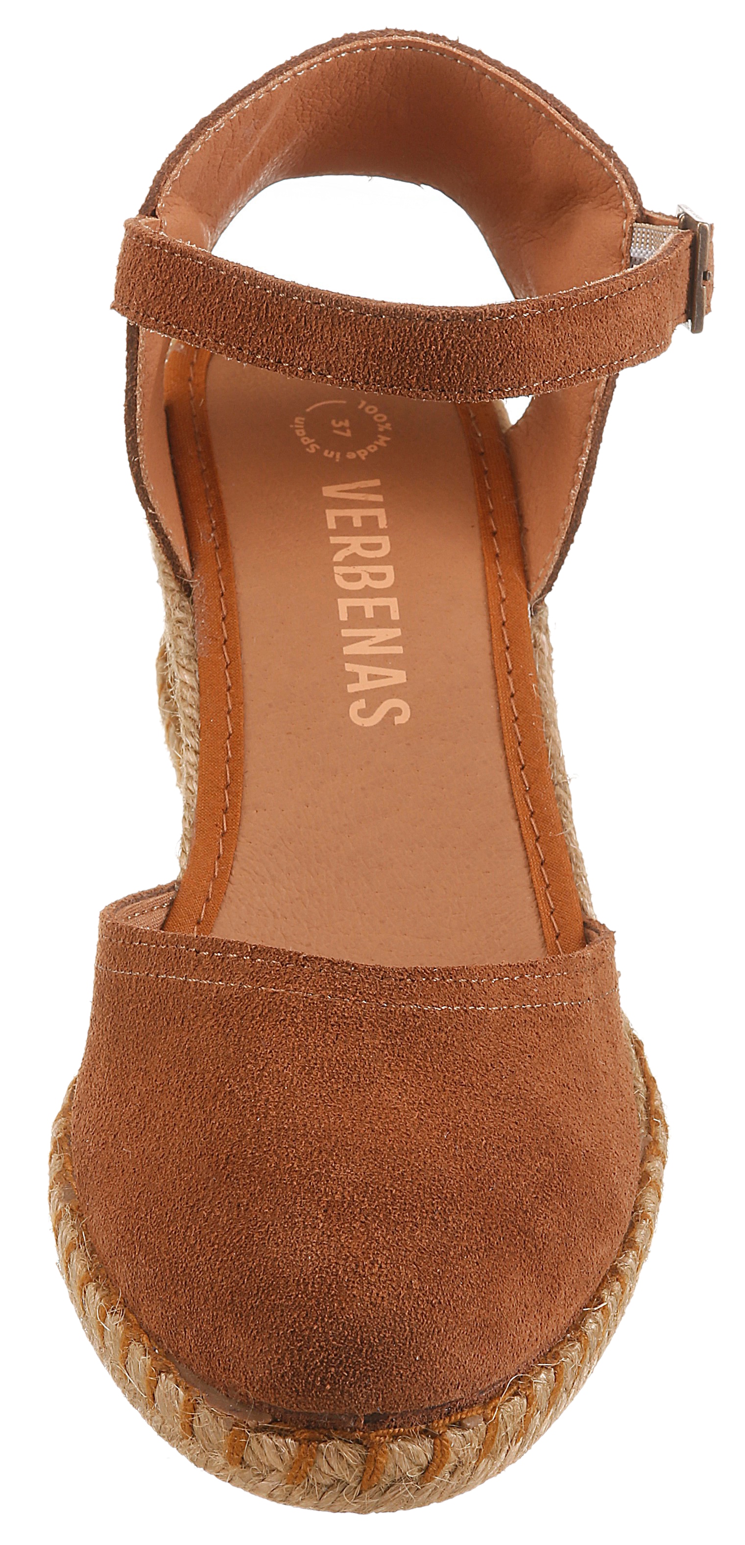 VERBENAS Pompes à sling  Sandale compensée, chaussure d’été, chaussure de vacances avec garniture en raphia