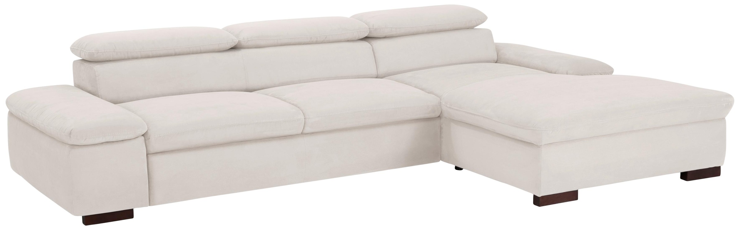 OTTO home Ecksofa "Alberto L-Form" mit Kopfteilverstellung, wahlweise mit Schlaffunktion