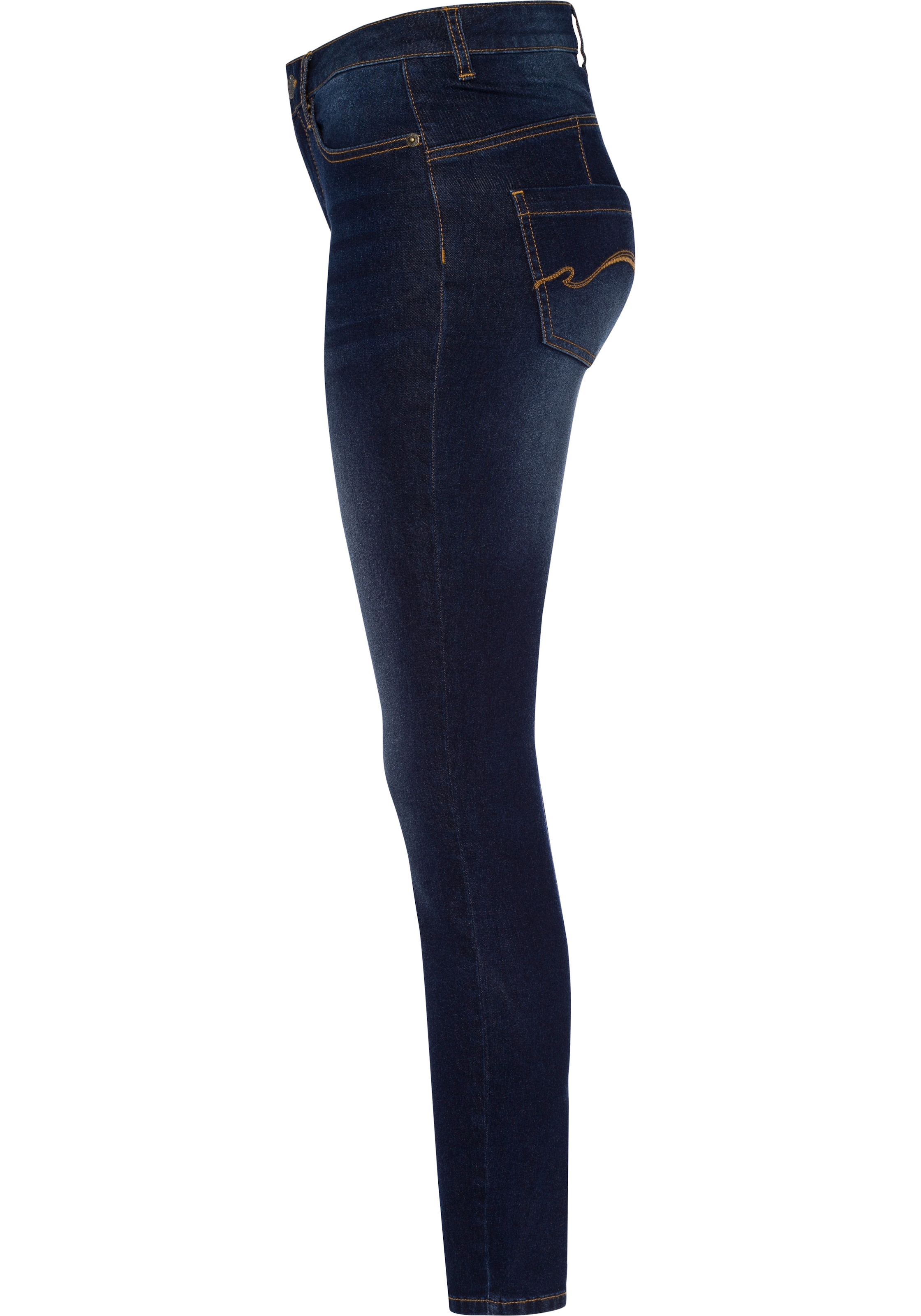 KangaROOS Slim-fit-Jeans »CROPPED HIGH WAIST SLIM FIT« schmale Passform,  Röhrenjeans,  trendige Used-Waschung