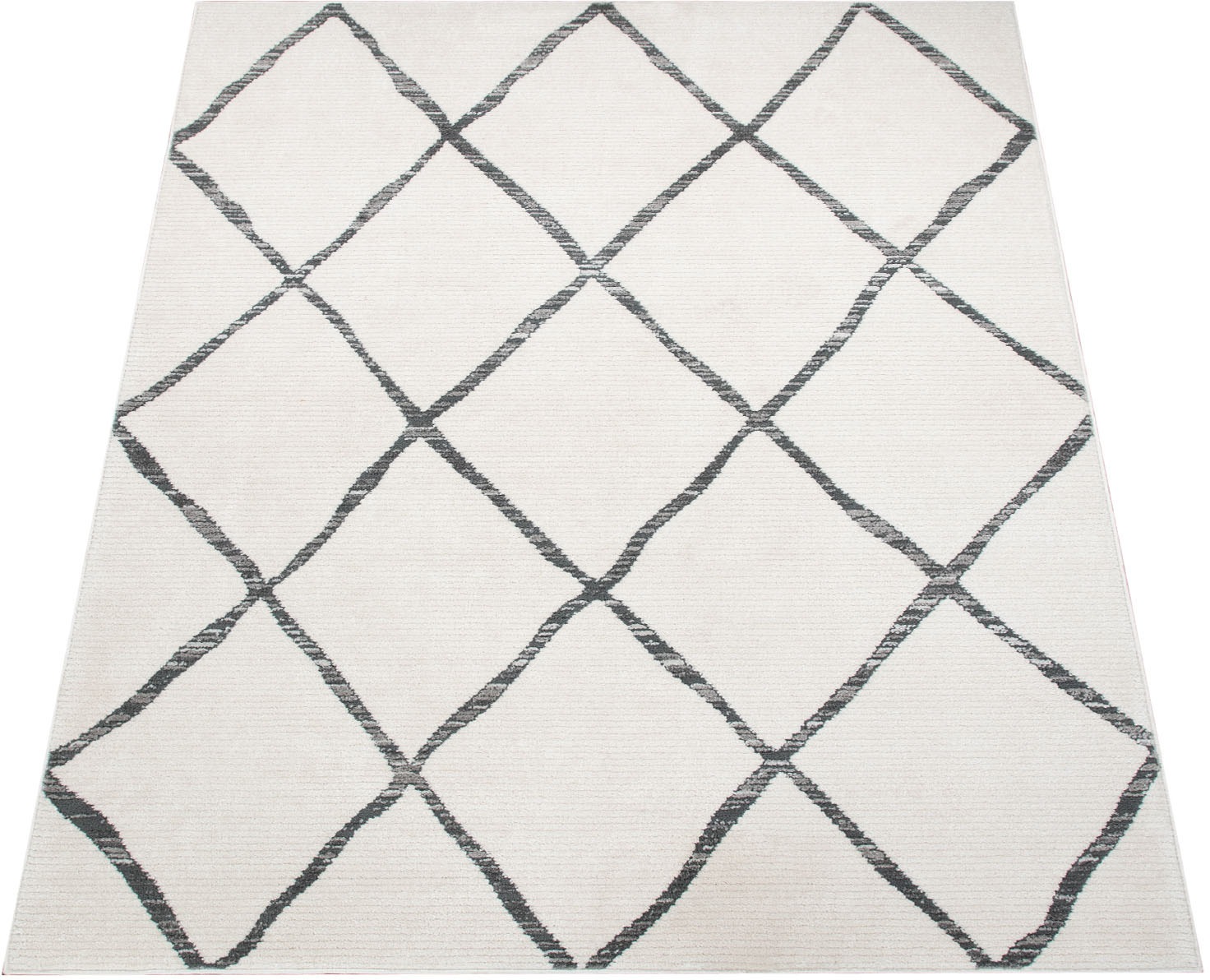 Image of Paco Home Teppich »Battal 824«, rechteckig, 8 mm Höhe, Kurzflor, Scandi Design, Rauten Muster, ideal im Wohnzimmer & Schlafzimmer bei Ackermann Versand Schweiz