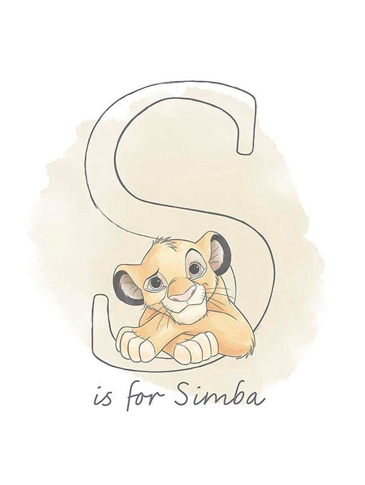 Image of Komar Poster »S like Simba«, Disney, Höhe: 40cm bei Ackermann Versand Schweiz