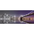 Home affaire Glasbild »Mike Liu: N. Y. Skyline und nächtliche Reflektion«, 125/50 cm
