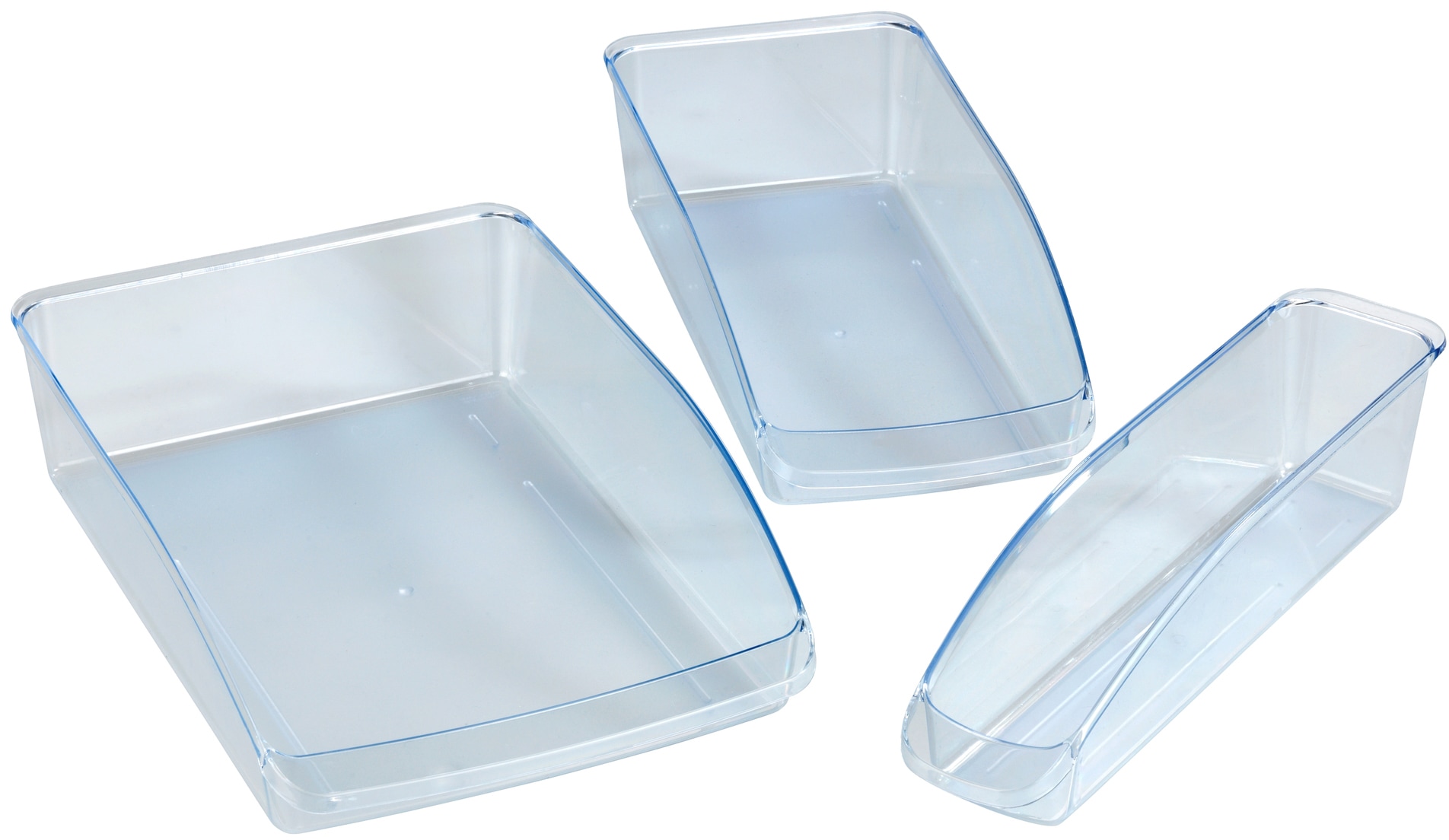 Image of WENKO Aufbewahrungsbox, (Set, 3 St.), Kühlschrank-Organizer aus Kunststoff, schafft Ordnung im Kühlschrank bei Ackermann Versand Schweiz