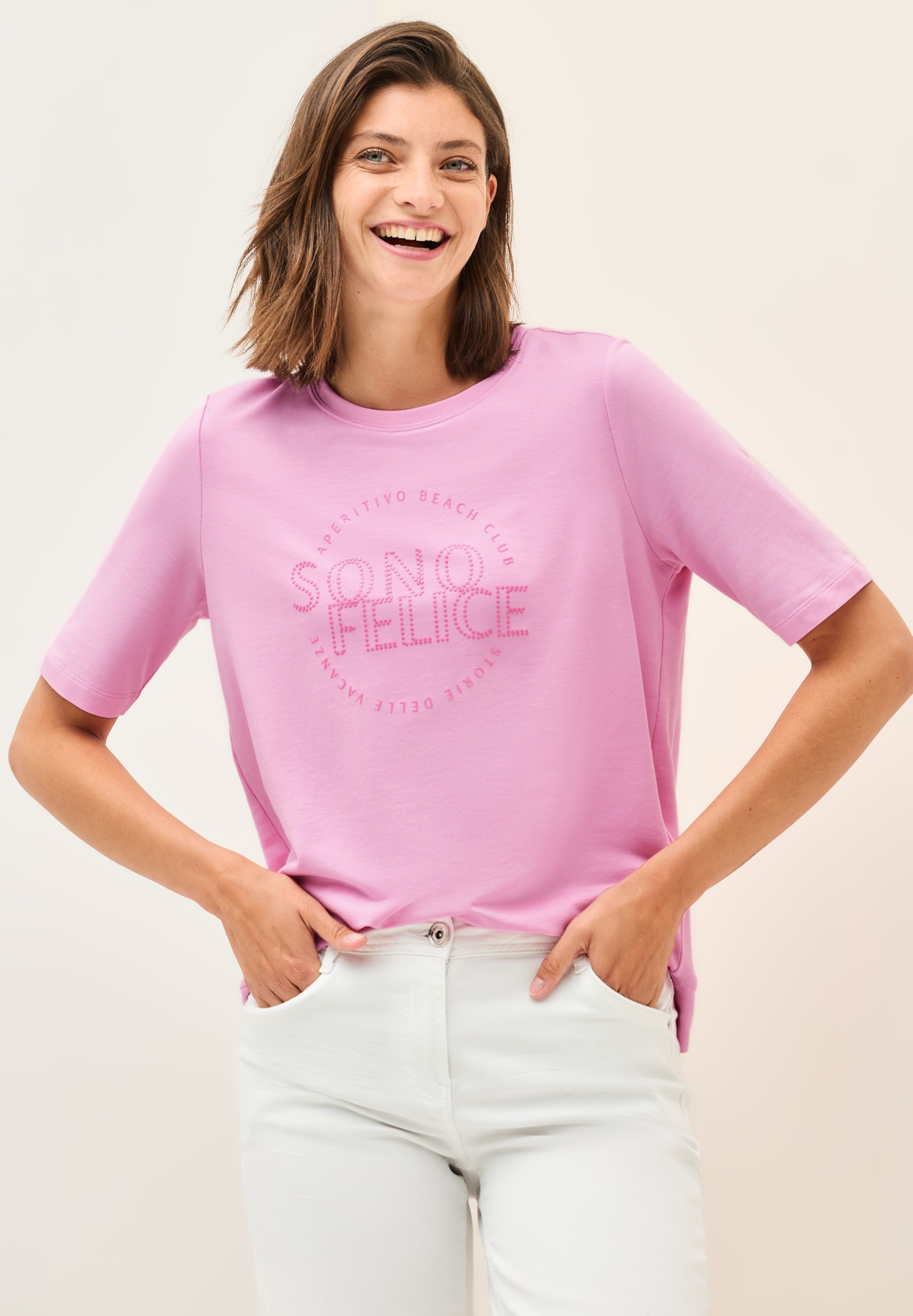 Cecil T-Shirt, mit Wording