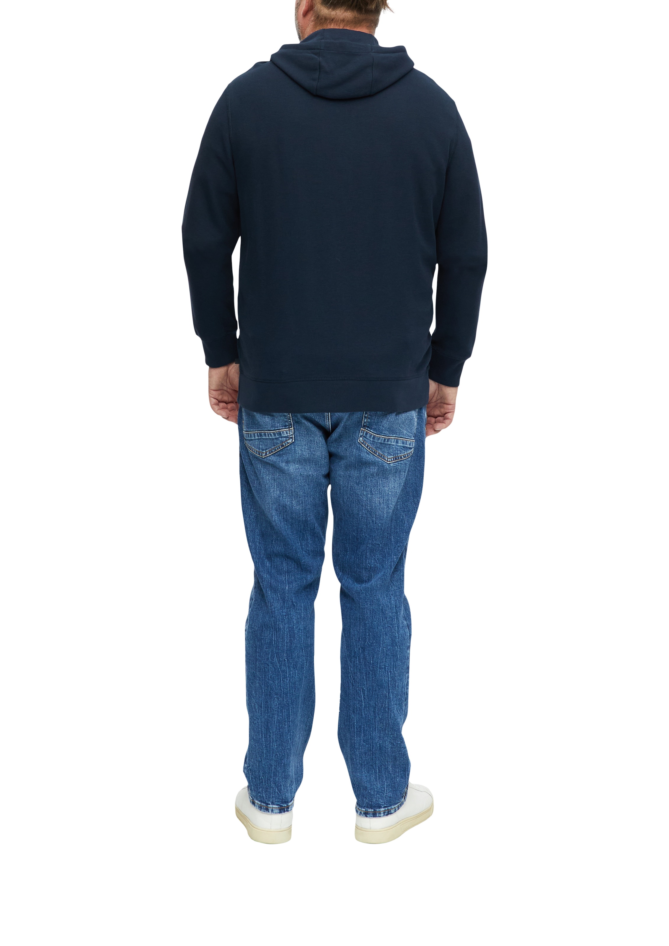 s.Oliver Men Big Sizes Kapuzensweatshirt , unifarben / Grosse Grössen
