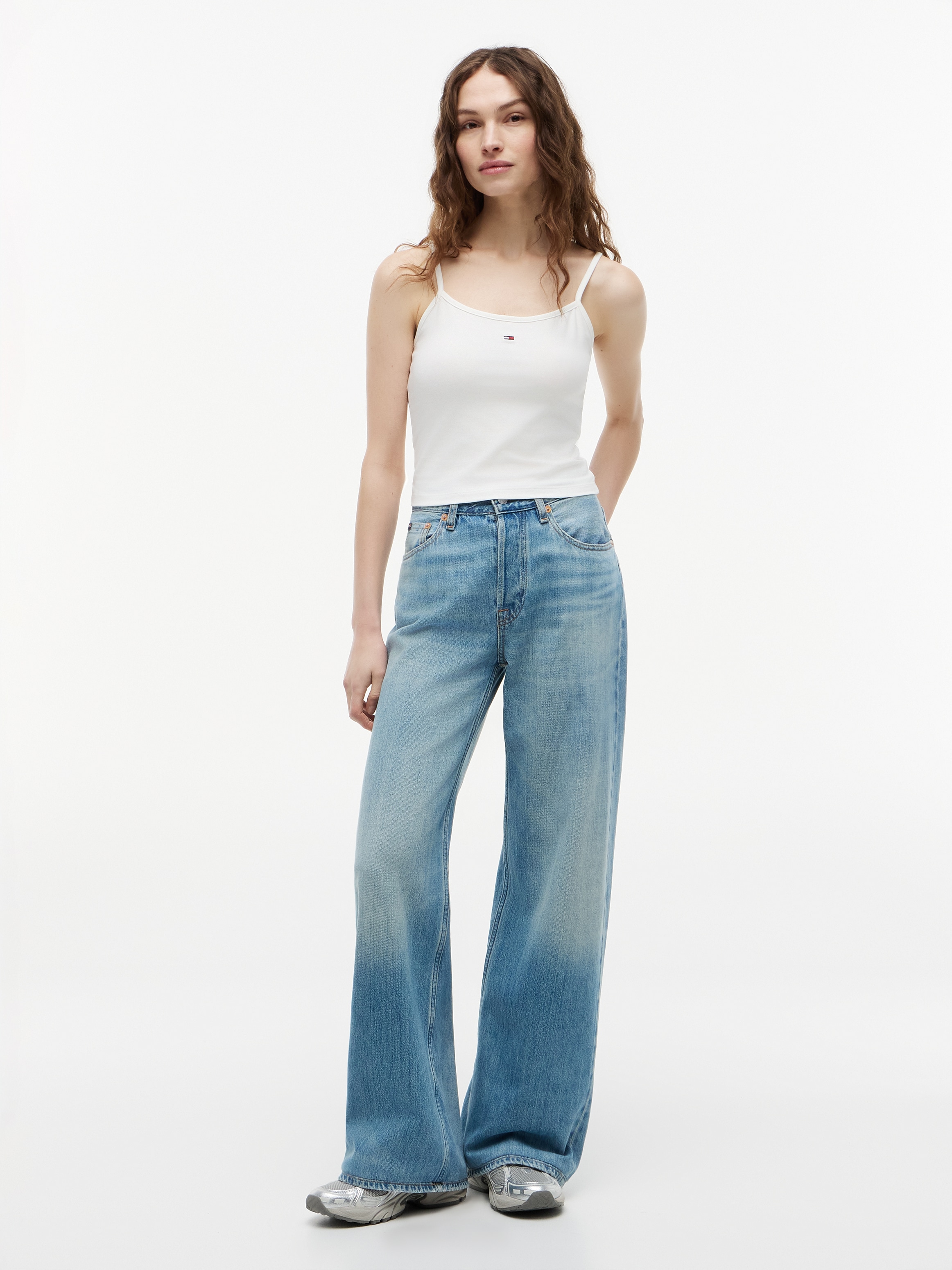 Tommy Jeans Tanktop »TJW 2PACK ESSENTIAL STRAP TOP« Packung, 2er-Pack, 2 tlg. mit Logo-Flag