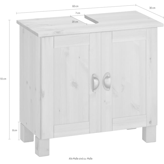 ♕ Home affaire Waschbeckenunterschrank »Oslo«, Breite 60 cm  versandkostenfrei auf