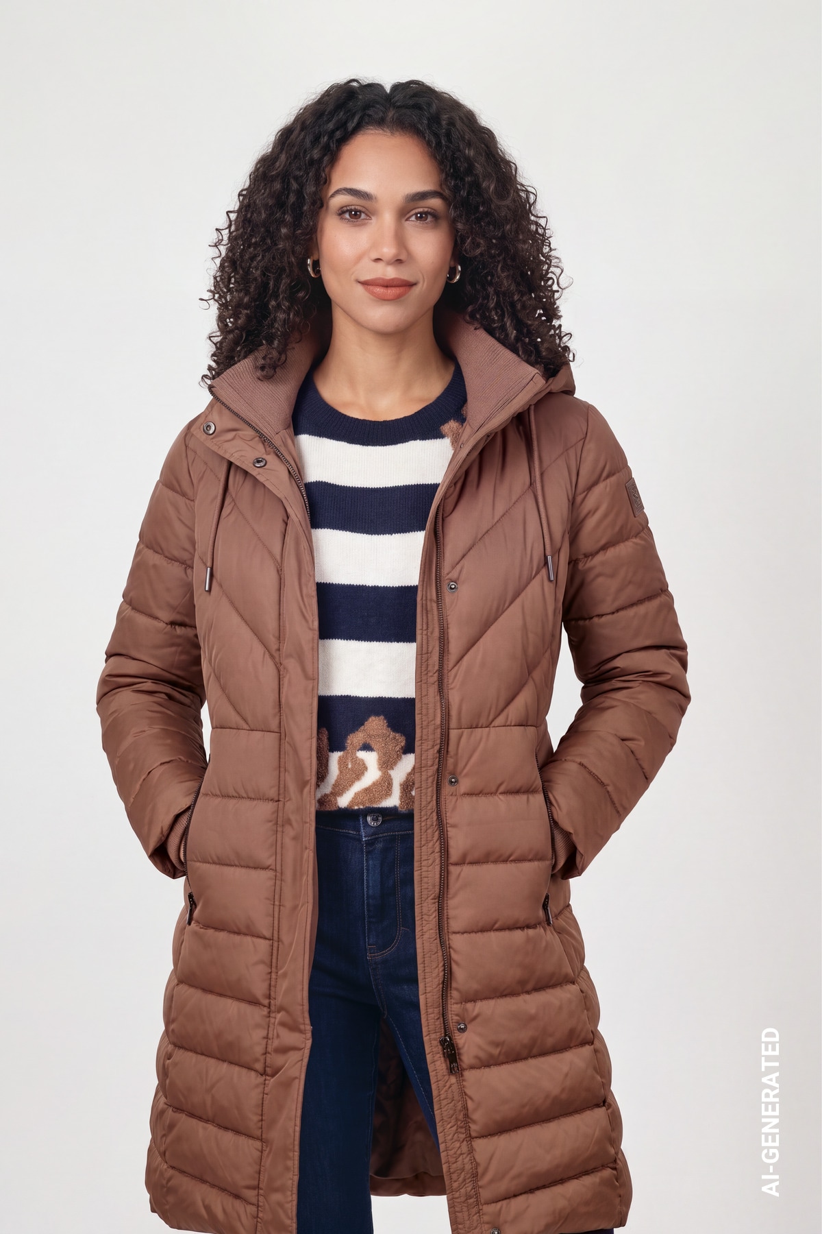 Image of Monari Steppmantel Regular fit mit Kapuze