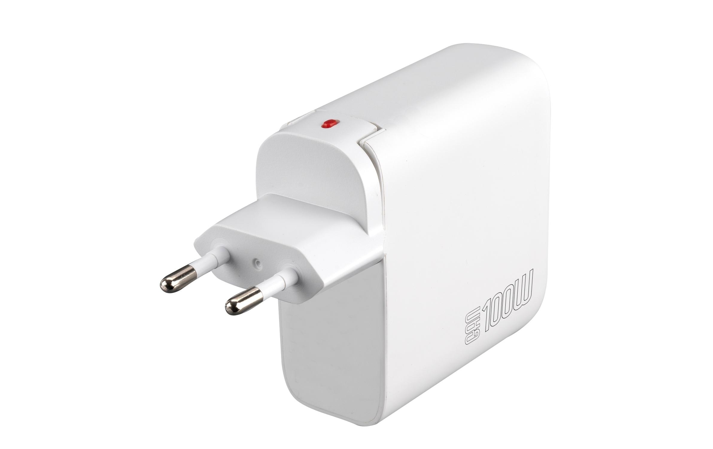 4smarts Ladestation »GaN Flex Pro 100W 3 USB-C+1 USB-A Travel Edition«