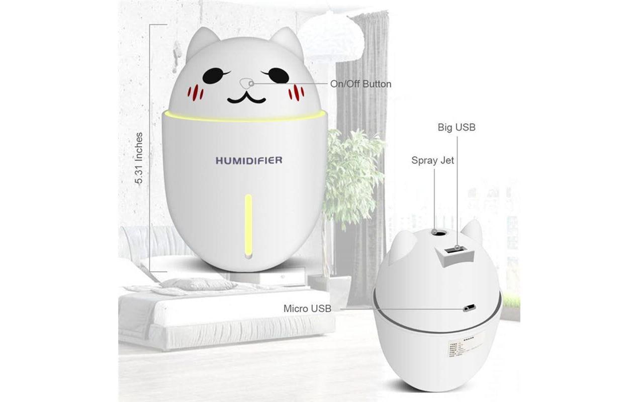 Luftbefeuchter »Linuo Cat GO-WT«, 0,32 l Wassertank, Befeuchten, Licht, Ventilator
