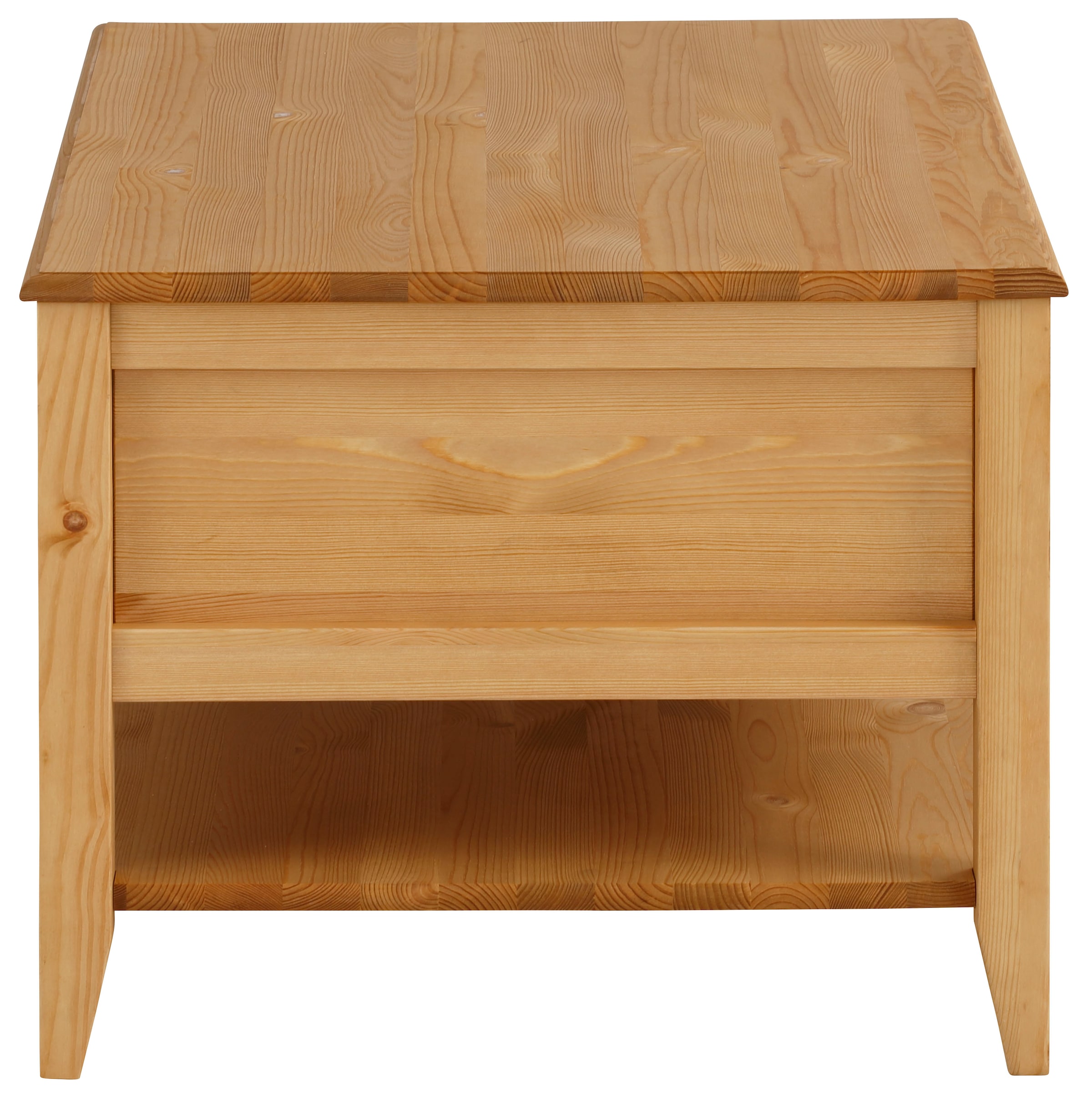 GOODproduct Couchtisch »Leonis« Breite 89 cm, mit Schubladen und Ablageboden, massiver Kiefer,  FSC®