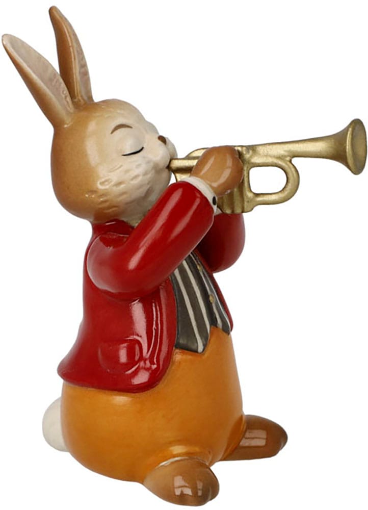 Goebel Lapin de Pâques »Figur Hase - Eifriger Trompeter« Figurine de Pâques, décoration, Pâques, décoration de Pâques
